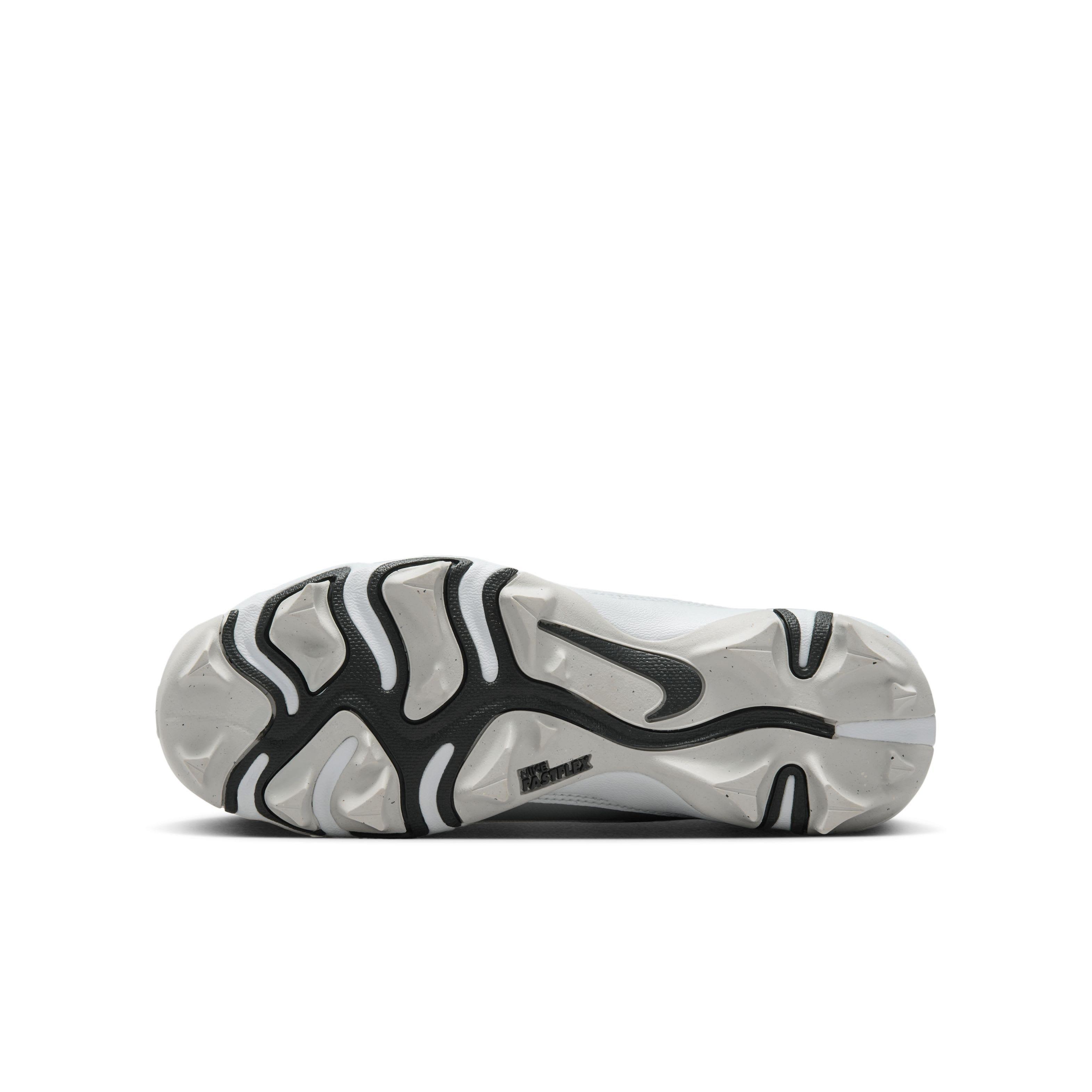 Nike Alpha Menace 4 Shark  Preschool Boys' "White/Metallic Silver/Photon Dust/Black" Football Cleat