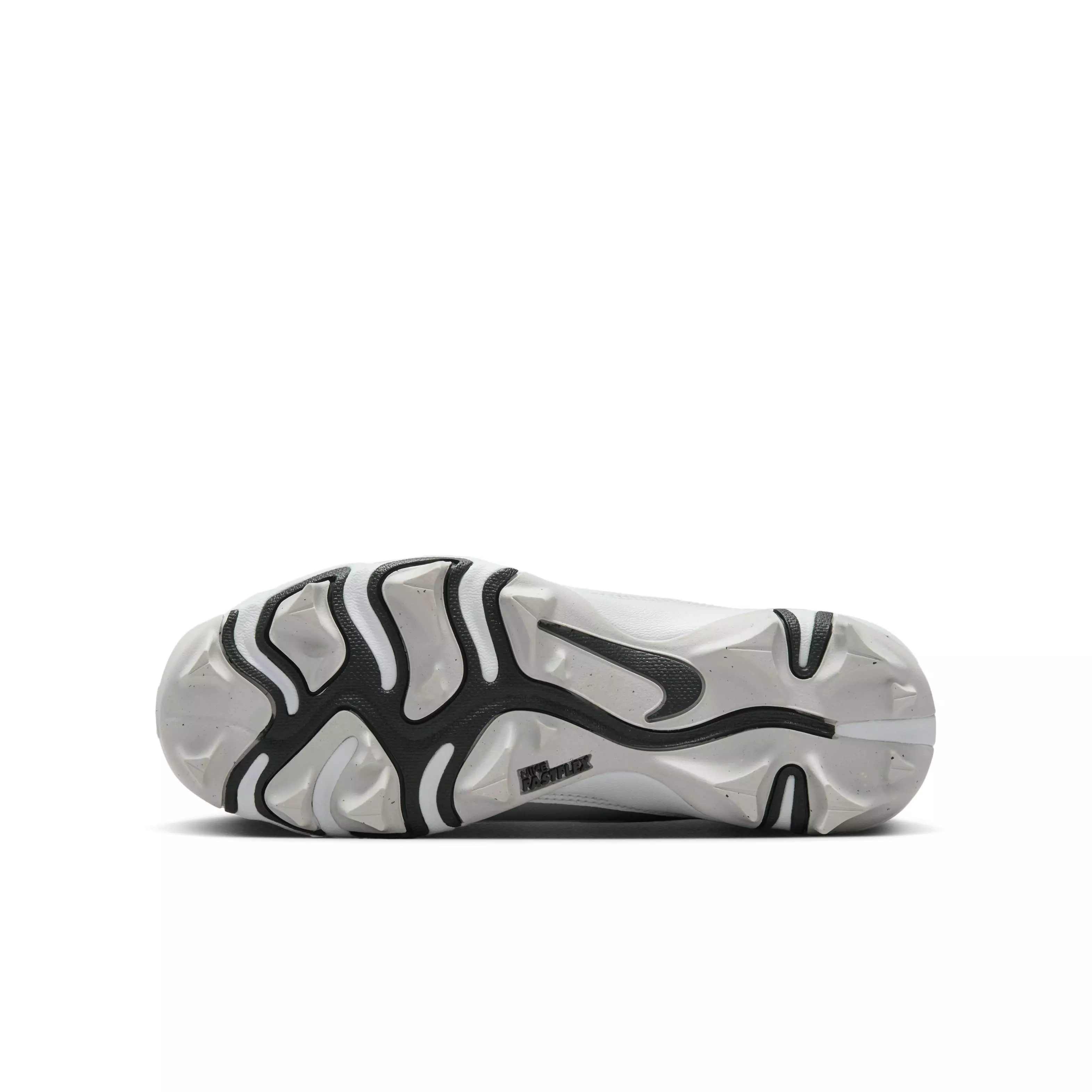 Nike Alpha Menace 4 Shark "White/Metallic Silver/Photon Dust/Black" Preschool Boys' Football Cleat - WHITE/SILVER/DUST/BLACK