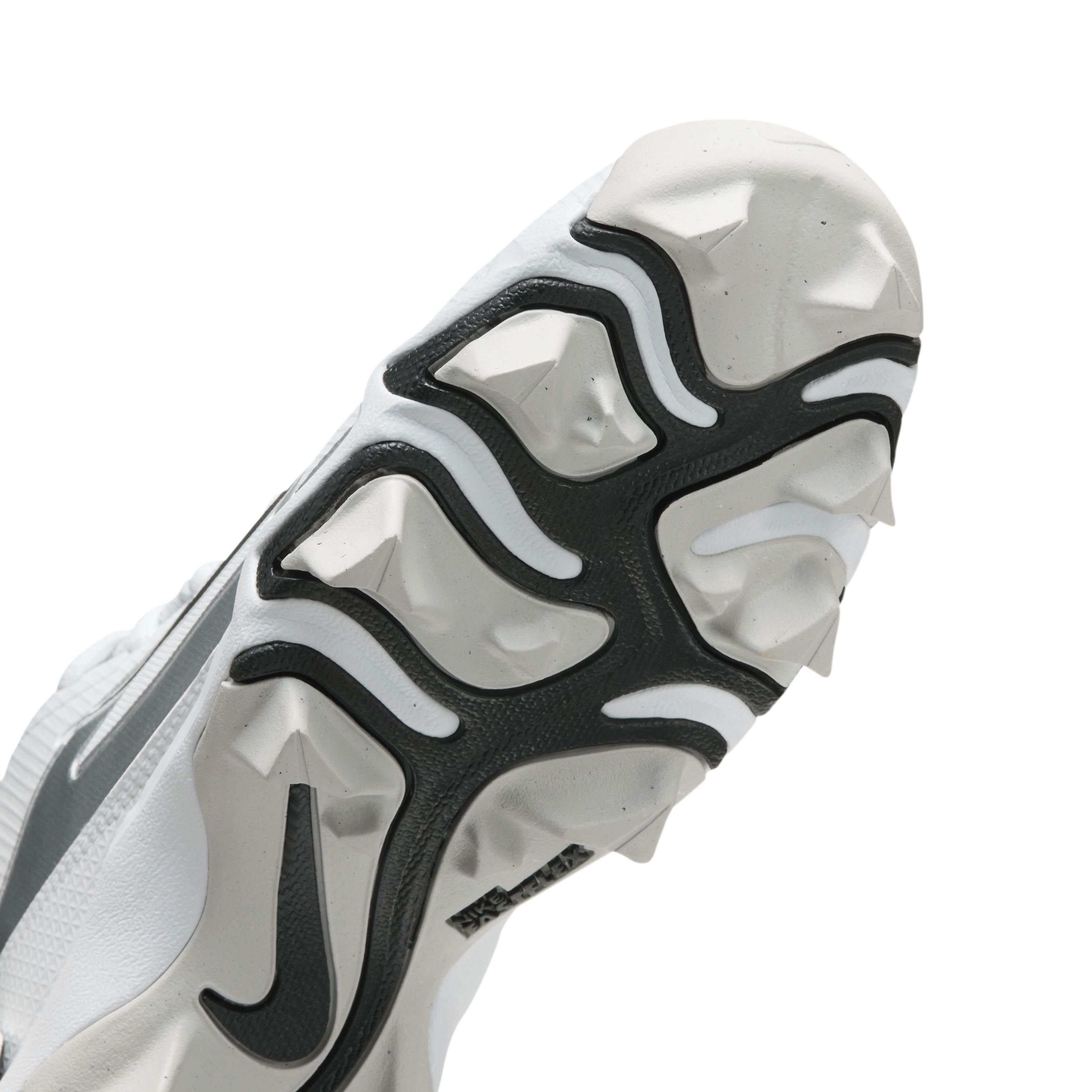 Nike Alpha Menace 4 Shark  Preschool Boys' "White/Metallic Silver/Photon Dust/Black" Football Cleat