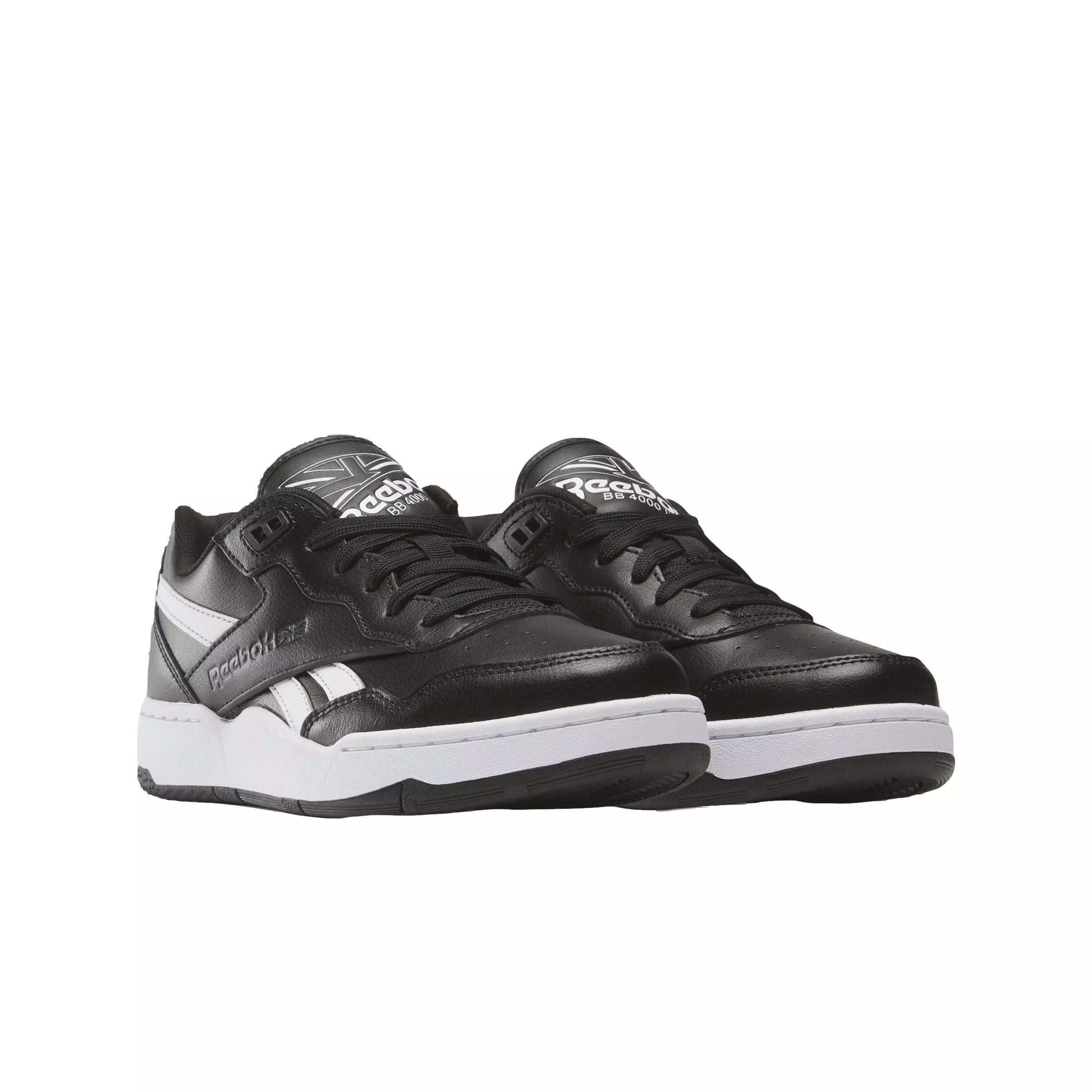 Reebok BB 4000 II "Core Black/Ftwr White/Pure Grey 7" Grade School Boys' Shoe - BLACK/WHITE/GREY