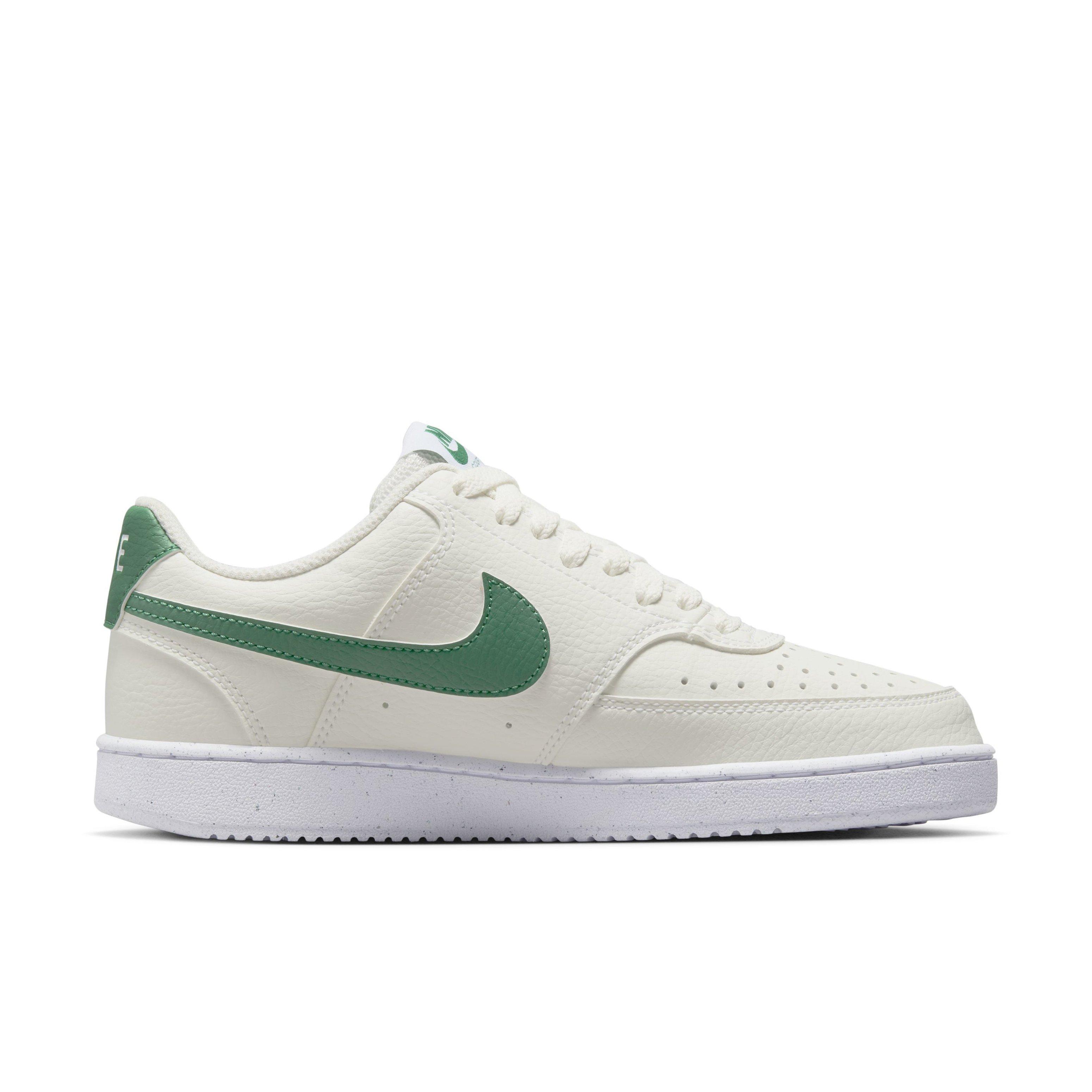 Nike Court Vision Low Next Nature "Sail/White/Malachite" Women's Shoe - SAIL/GREEN Thumbnail View 1