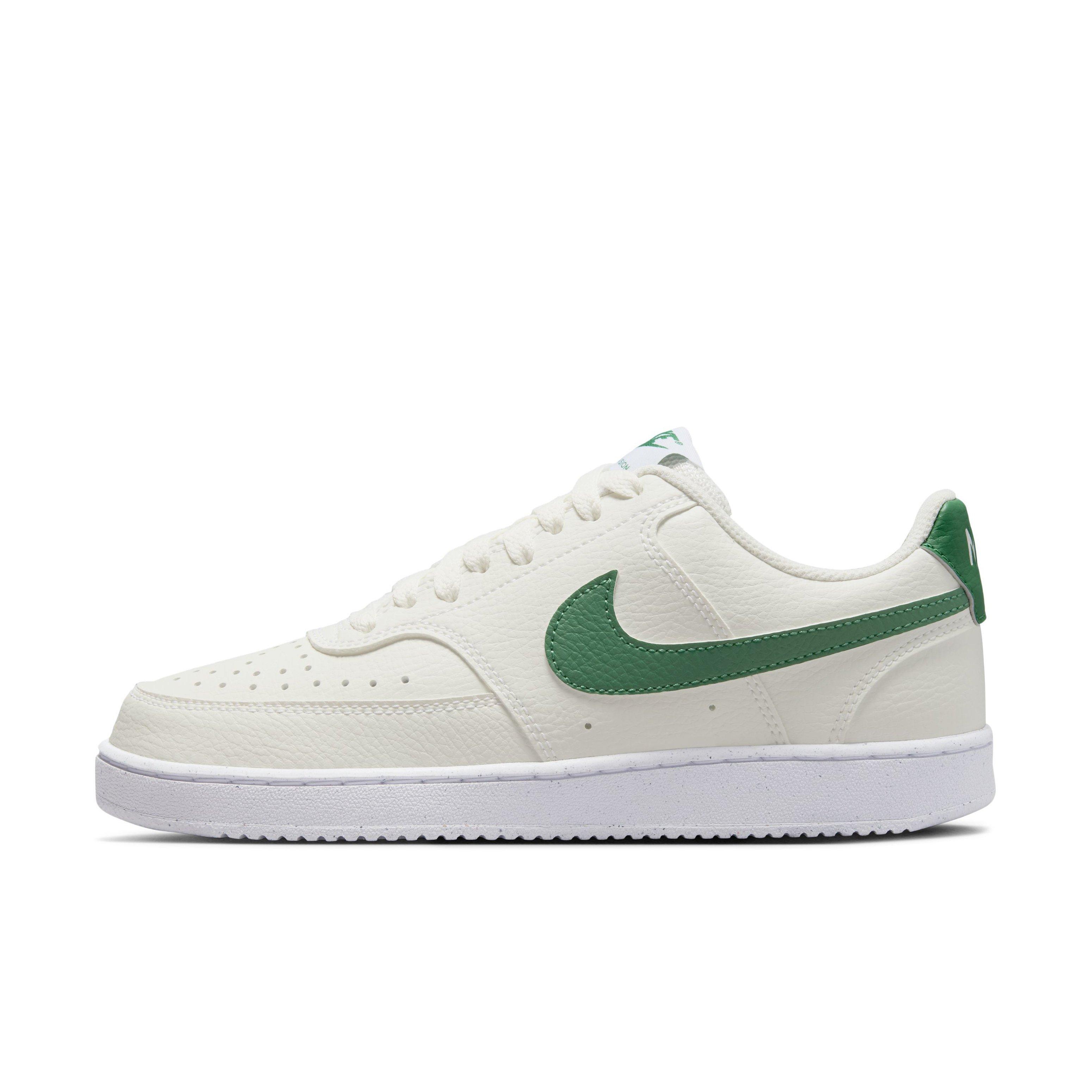 Nike Court Vision Low Next Nature "Sail/White/Malachite" Women's Shoe - SAIL/GREEN Thumbnail View 2