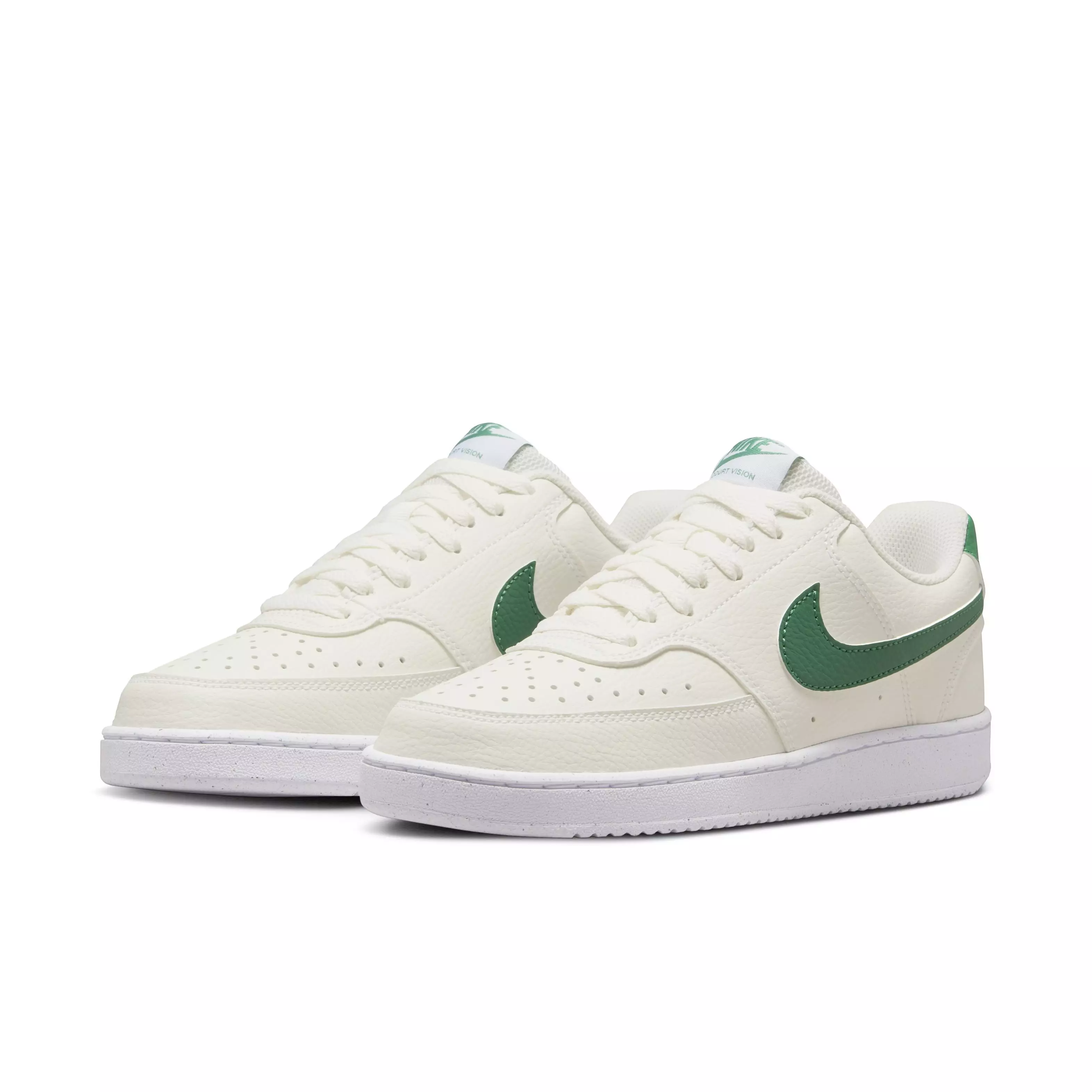Nike Court Vision Low Next Nature "Sail/White/Malachite" Women's Shoe - SAIL/GREEN