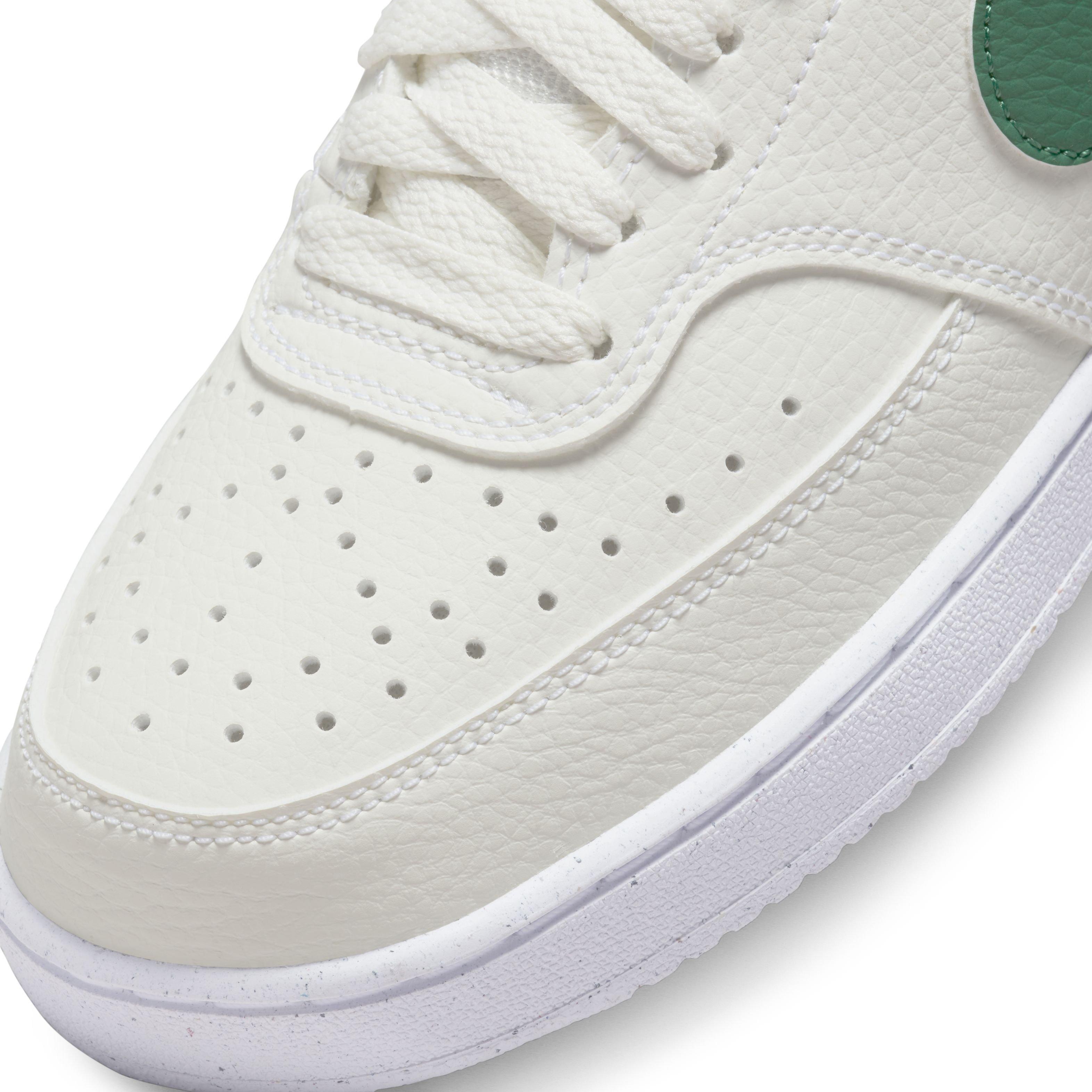 Nike Court Vision Low Next Nature "Sail/White/Malachite" Women's Shoe - SAIL/GREEN Thumbnail View 8