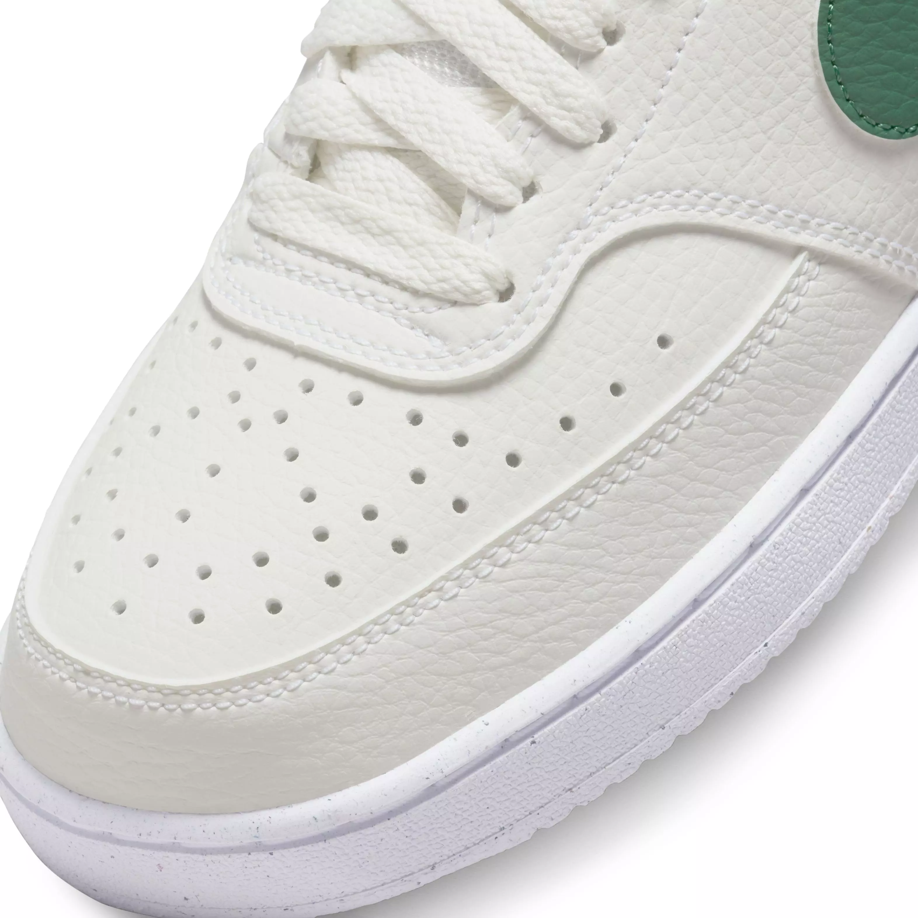 Nike Court Vision Low Next Nature "Sail/White/Malachite" Women's Shoe - SAIL/GREEN