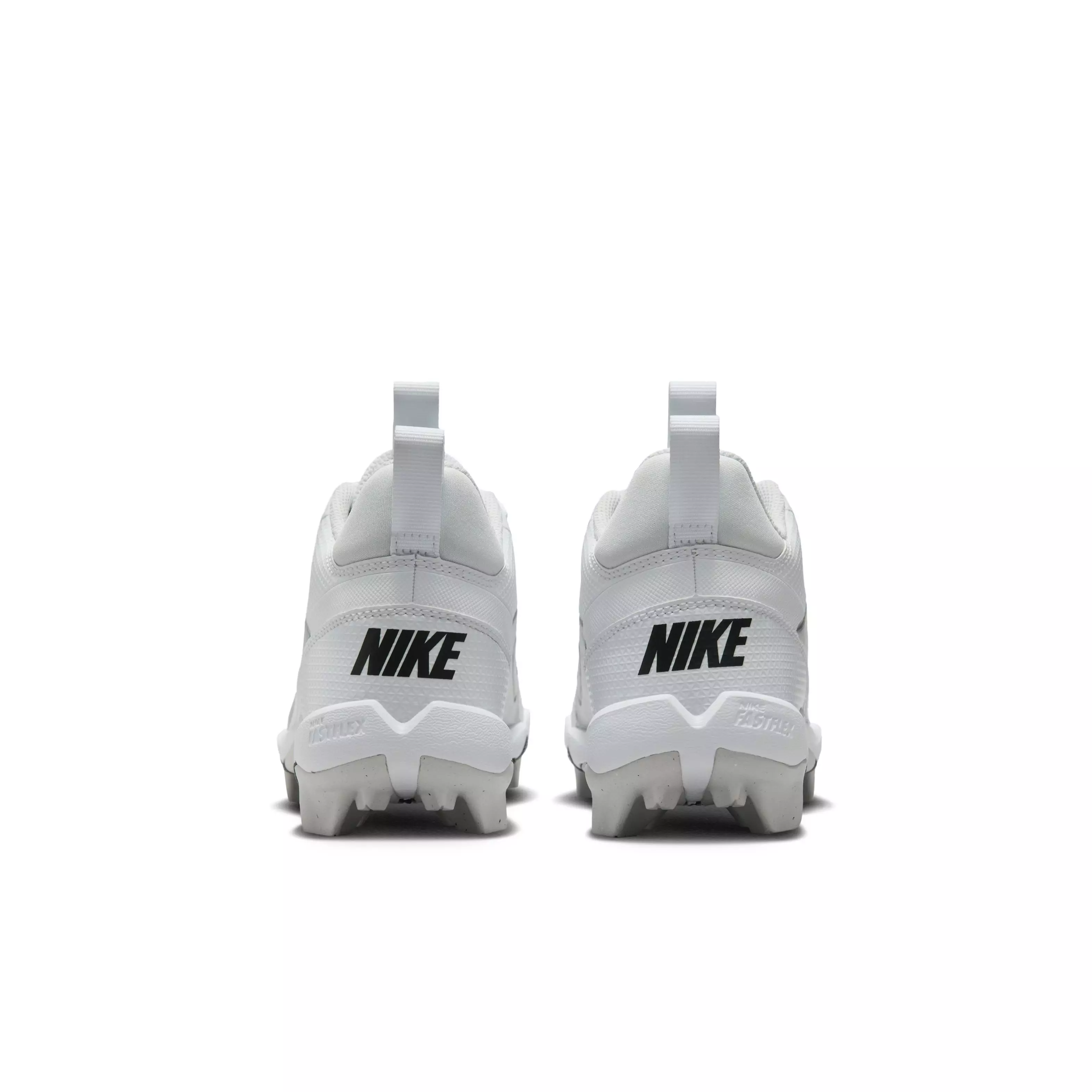 Nike Alpha Menace 4 Shark "White/Silver/Photon Dust/Black" Grade School Boys' Football Cleat - WHITE/SILVER/DUST/BLACK