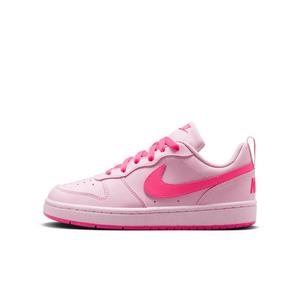 Nike Court Borough Low Recraft "Pink Foam/White/Hyper Pink" Grade School Girls' Shoe