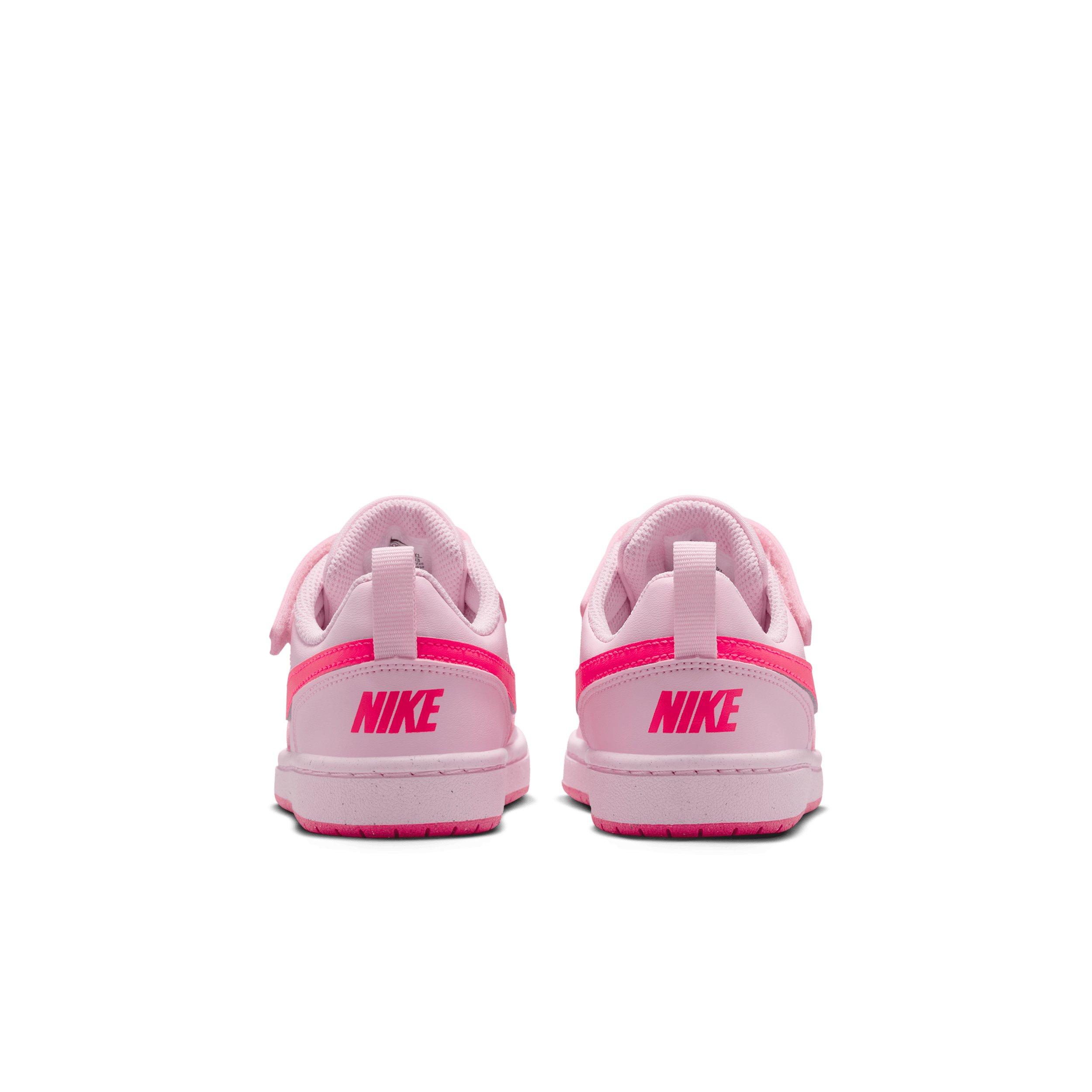 Nike Court Borough Low Recraft "Pink Foam/White/Hyper Pink" Preschool Girls' Shoe - PINK/WHITE/PINK Thumbnail View 5