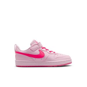 Nike Court Borough Low Recraft "Pink Foam/White/Hyper Pink" Preschool Girls' Shoe