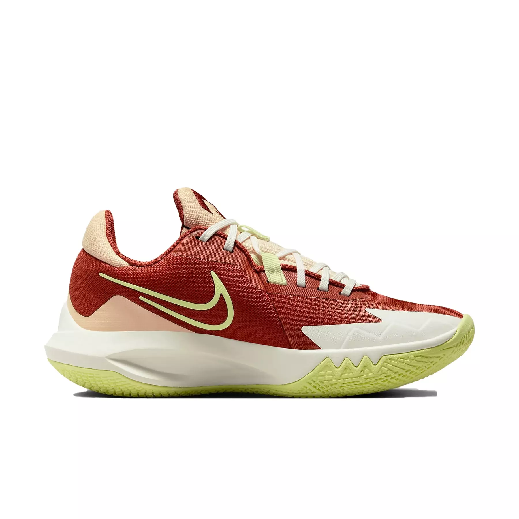 Nike Precision 6 "Rugged Orange/Ice Peach/Sail/Light Lemon Twist" Women's Basketball Shoe - ORANGE/PEACH/SAIL/LT LEMON