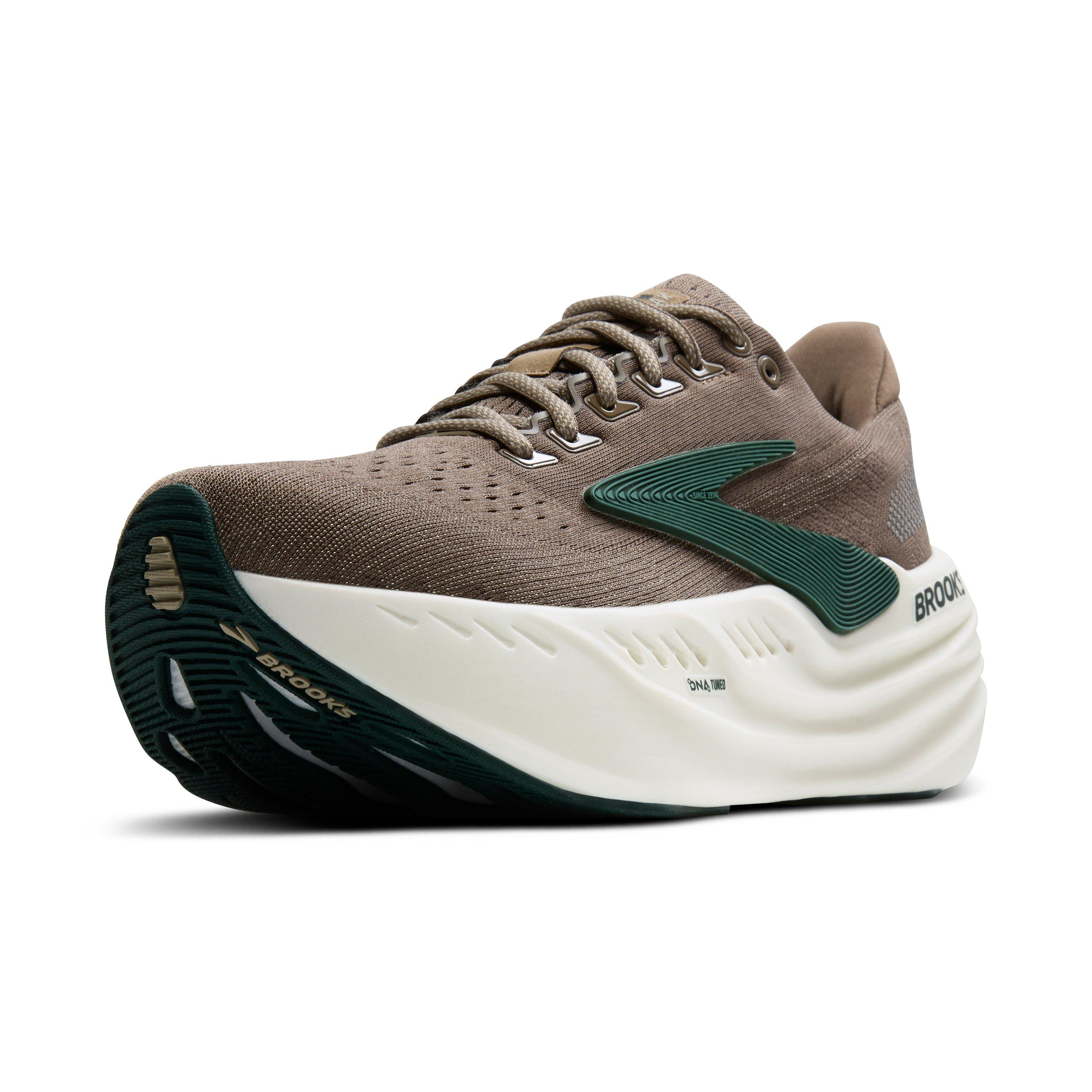 Brooks Glycerin Max "Falcon/Green/London Fog" Men's Running Shoe - FALCON/GREEN/FOG Thumbnail View 3
