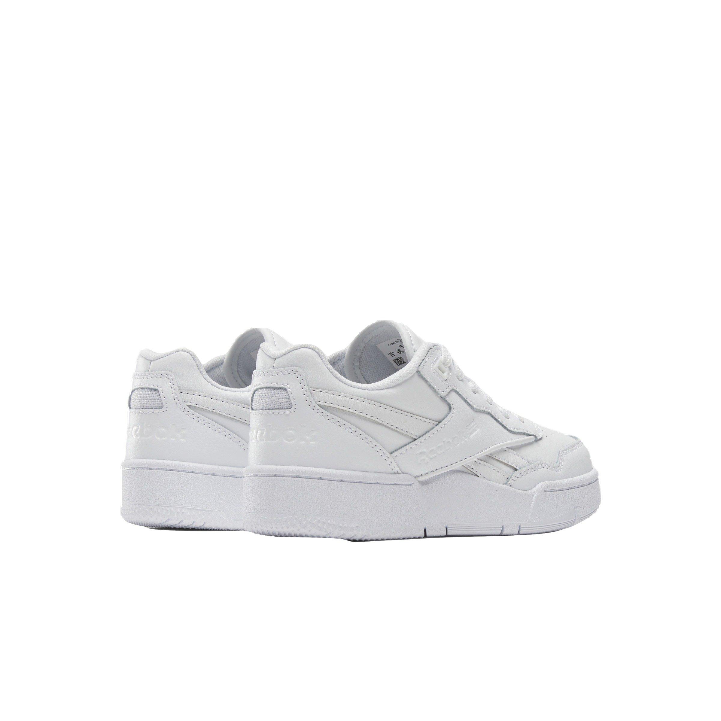 Reebok BB 4000 II "Ftwr White/Pure Grey 3/Ftwr White" Preschool Boys' Shoe - WHITE/GREY/WHITE Thumbnail View 3