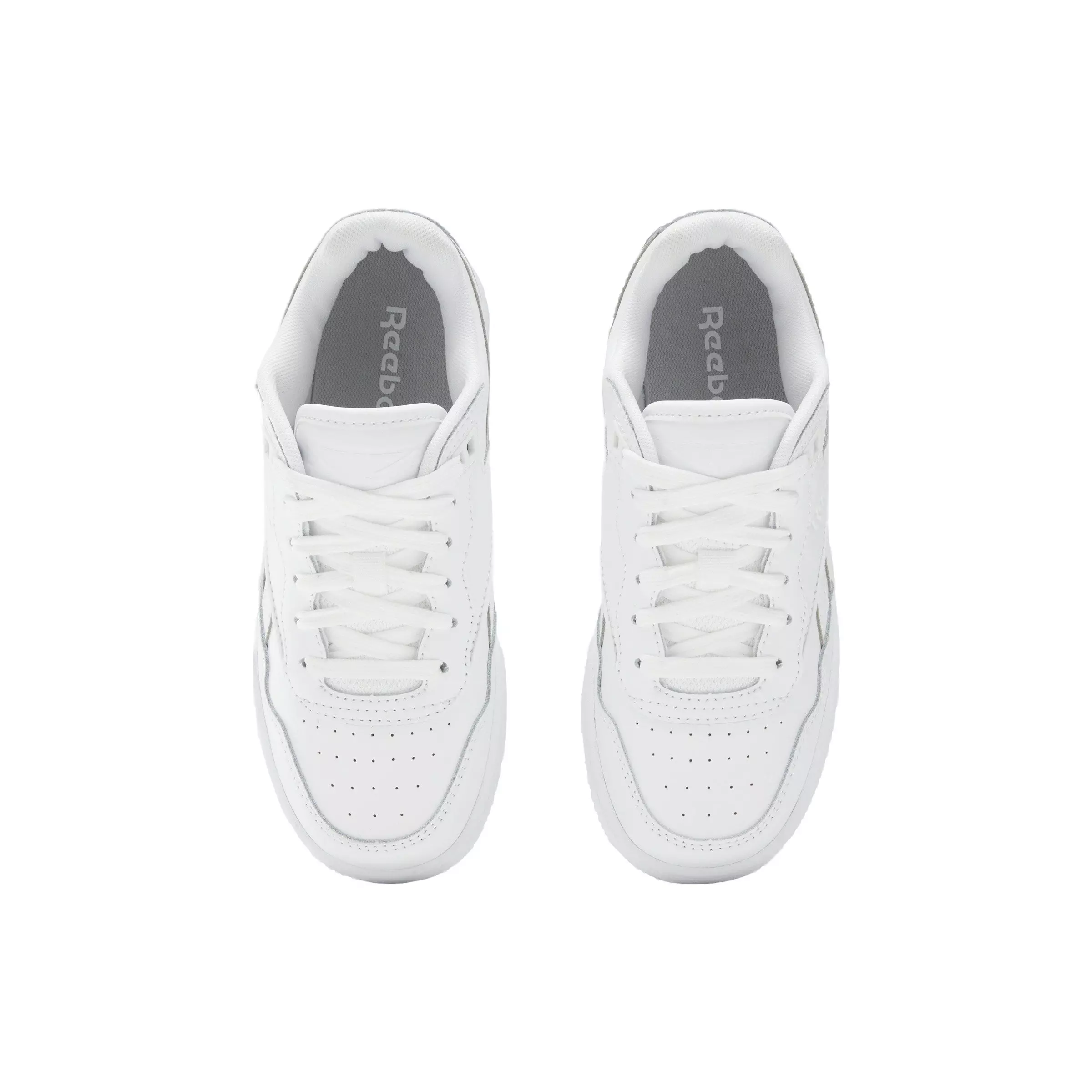 Reebok BB 4000 II "Ftwr White/Pure Grey 3/Ftwr White" Preschool Boys' Shoe - WHITE/GREY/WHITE