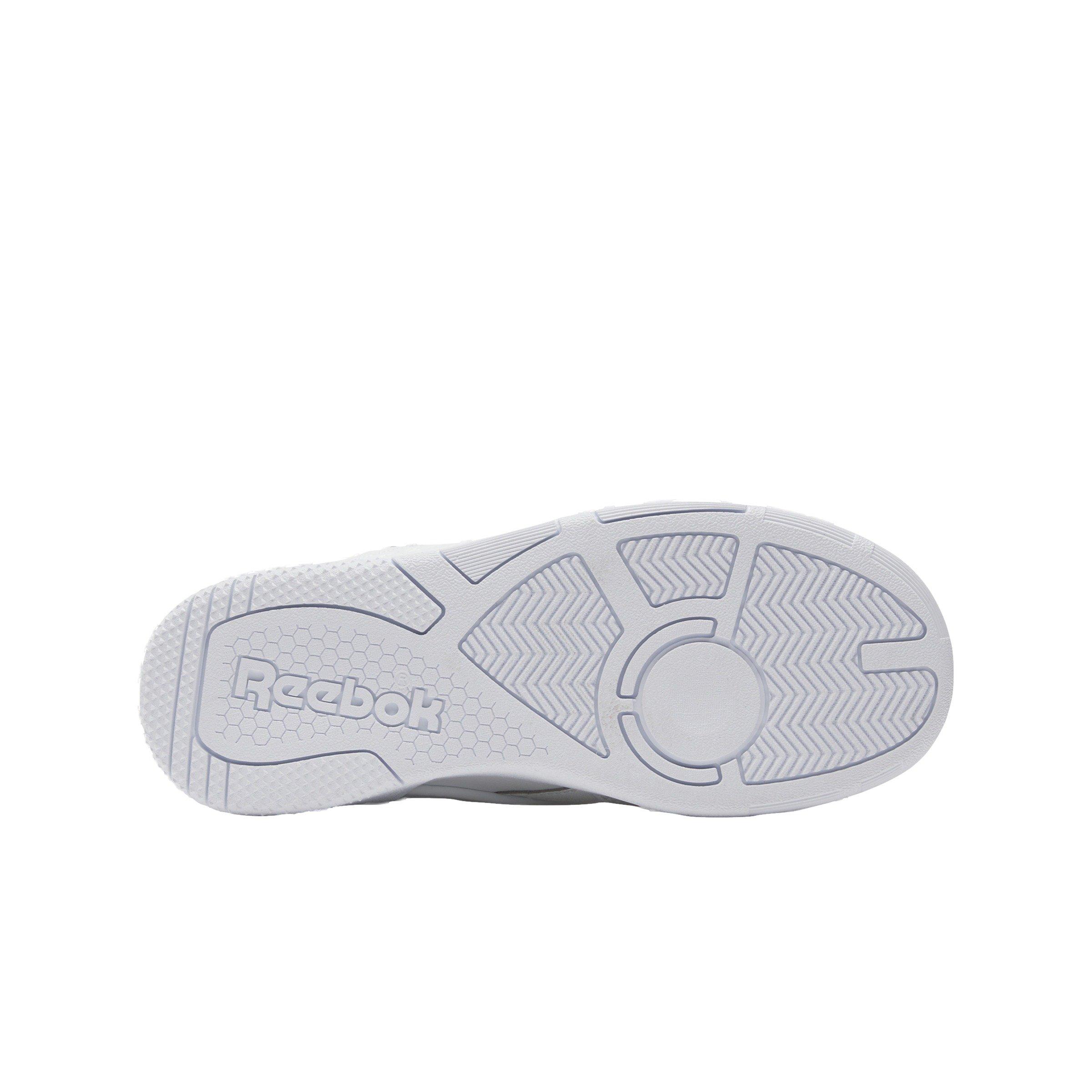 Reebok BB 4000 II "Ftwr White/Pure Grey 3/Ftwr White" Preschool Boys' Shoe - WHITE/GREY/WHITE Thumbnail View 5