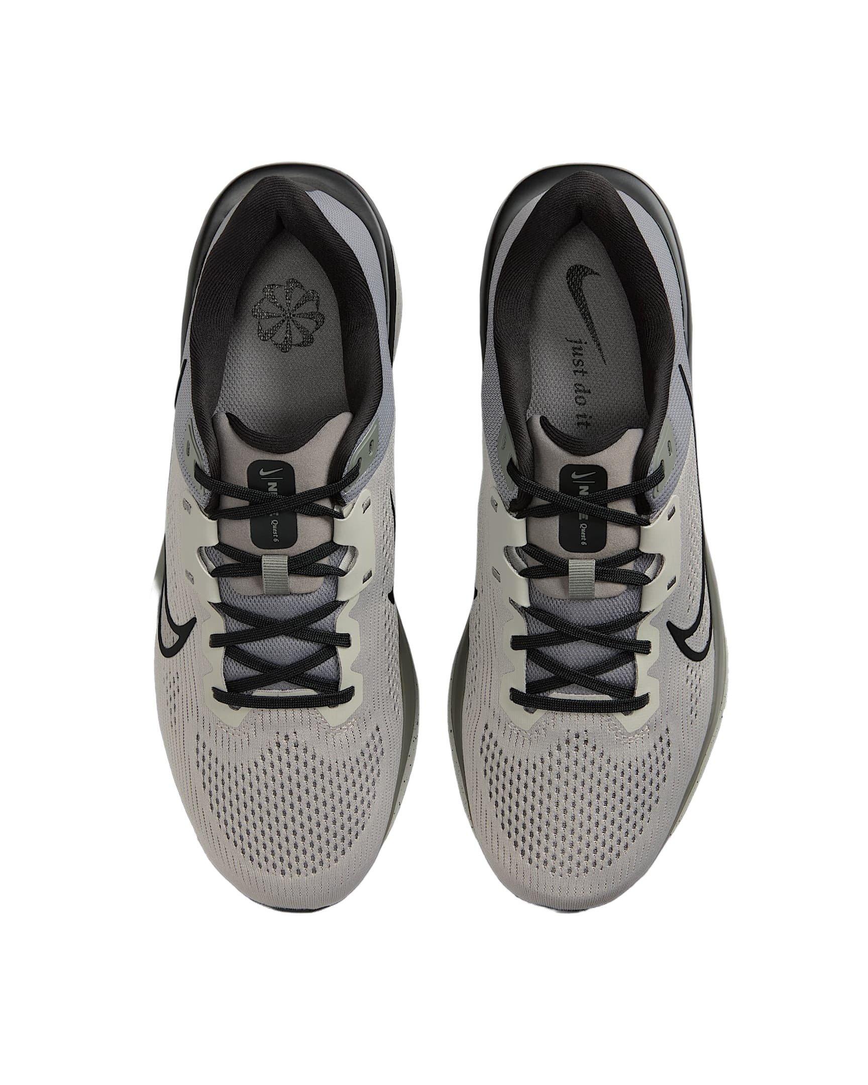 Nike Quest 6 "Light Iron Ore/Flat Pewter/Black" Men's Running Shoe - LT IRON/PEWTER/BLACK Thumbnail View 3