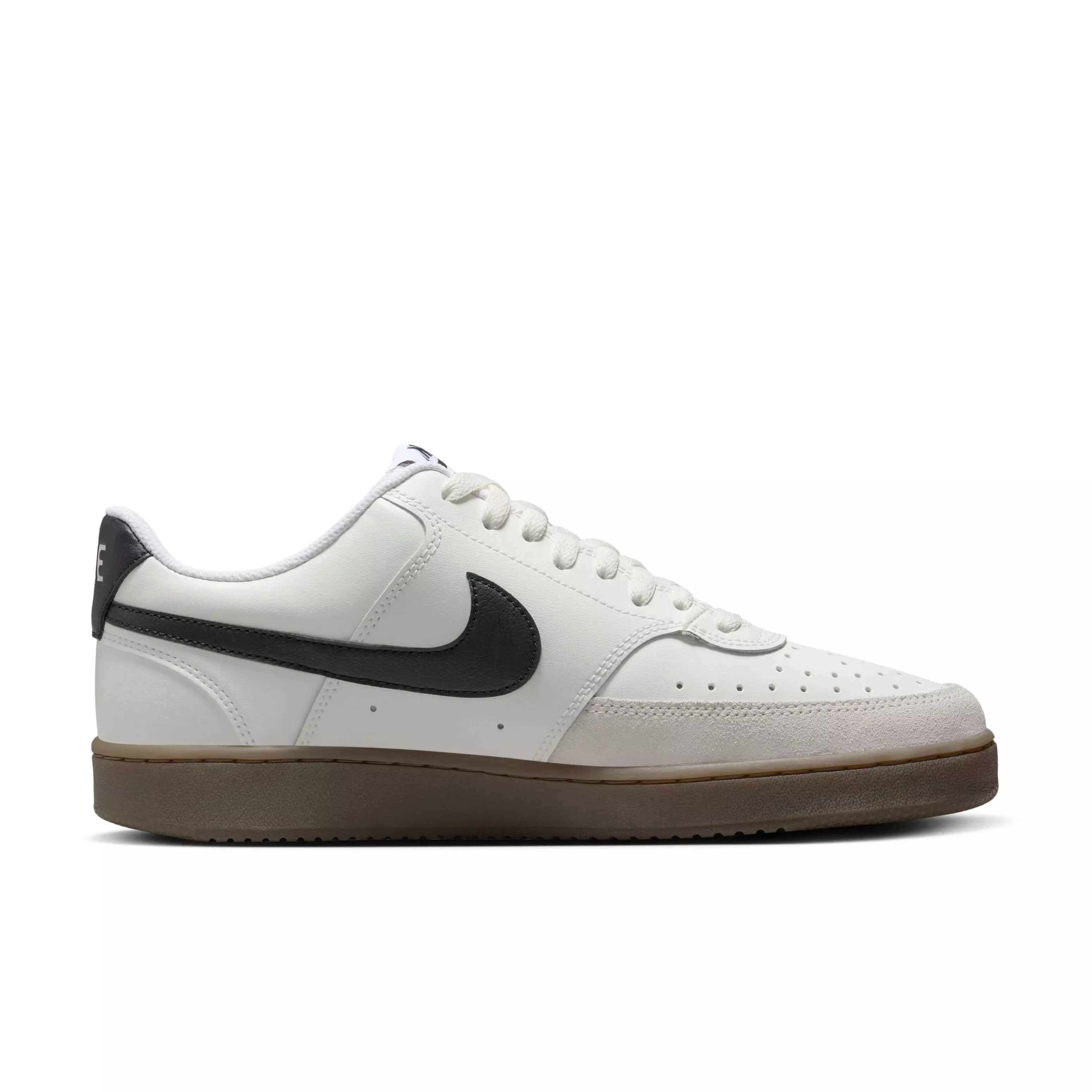 Nike Court Vision Low "Sail/Light Orewood Brown/White/Black" Men's Shoe - WHITE/BROWN/BLACK