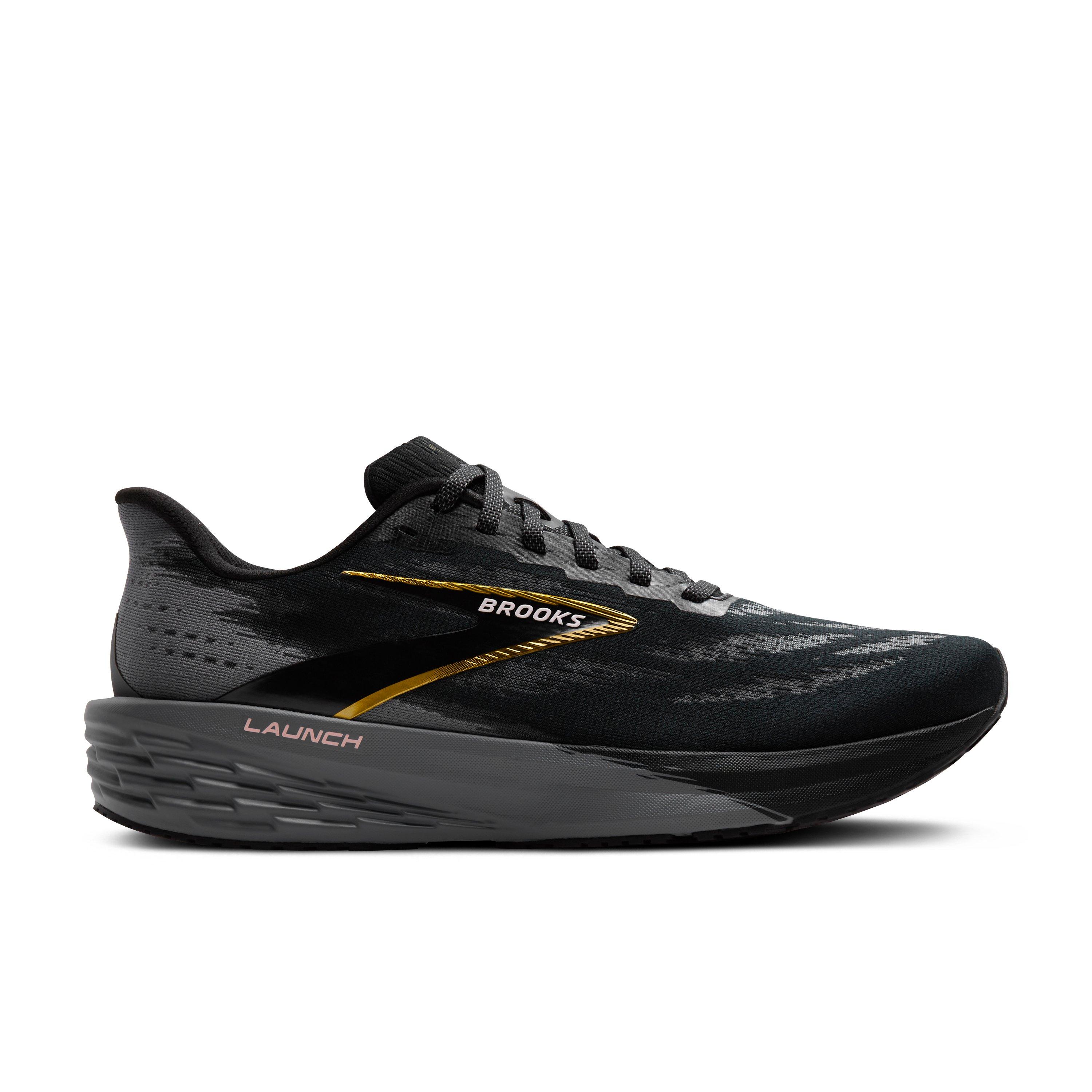 Brooks Launch 11 "Black/Grey/Gold" Men's Running Shoe - BLACK/GREY/GOLD Thumbnail View 1
