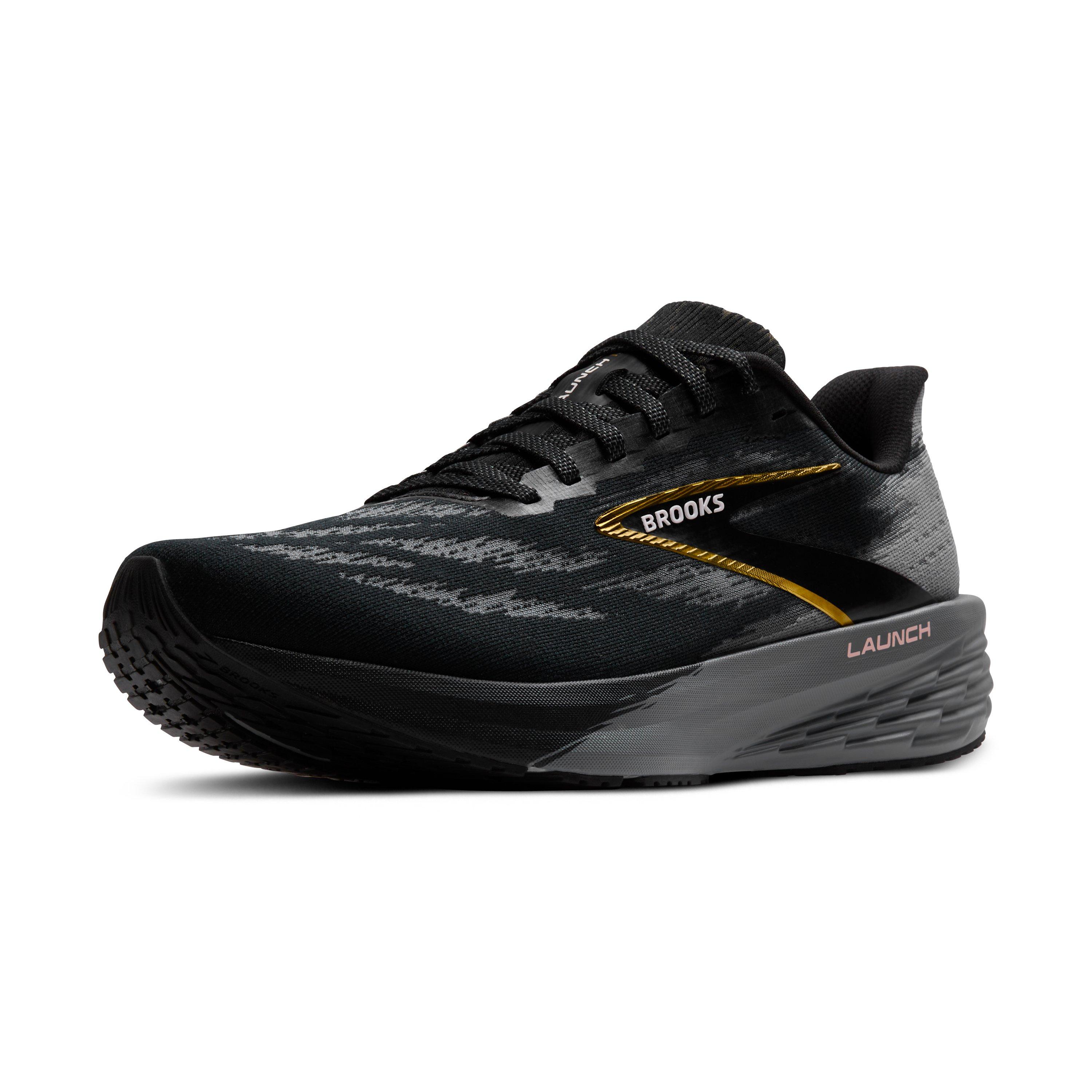 Brooks Launch 11 "Black/Grey/Gold" Men's Running Shoe - BLACK/GREY/GOLD Thumbnail View 3
