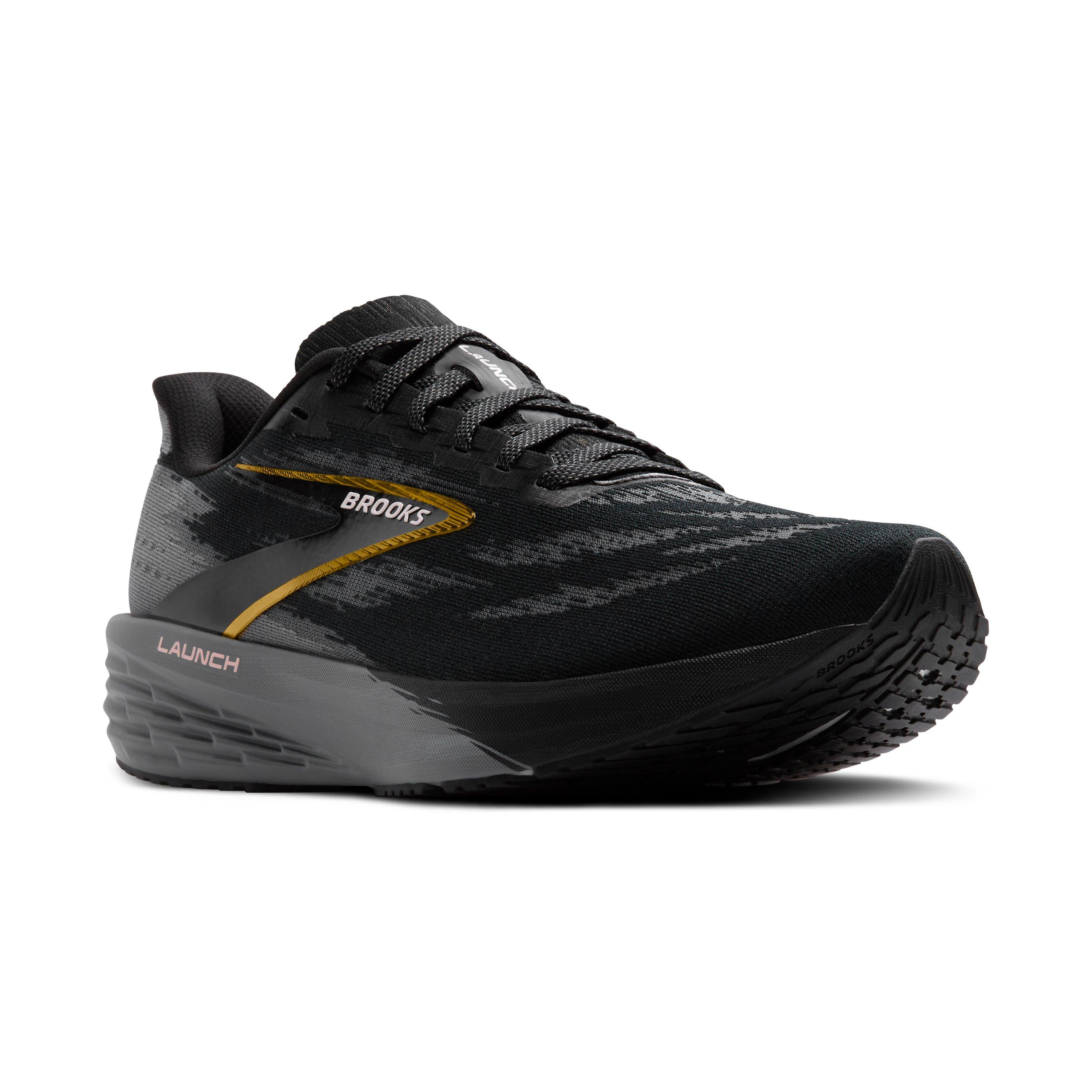 Brooks Launch 11 "Black/Grey/Gold" Men's Running Shoe - BLACK/GREY/GOLD Thumbnail View 4