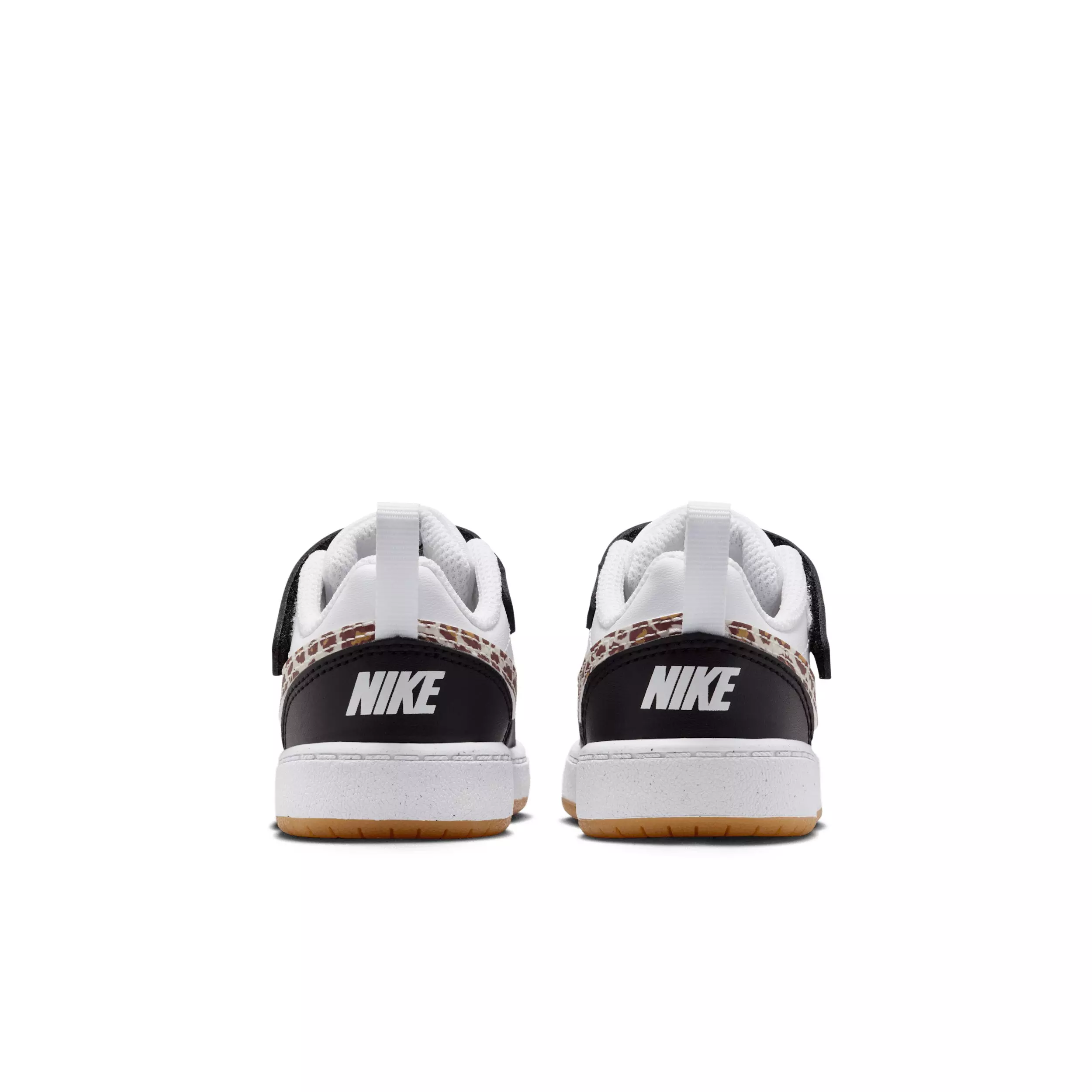 Nike Court Borough Low "Black/White/Gum Medium Brown/White" Infant Boys' Shoe - BLACK/WHITE/MD BROWN/WHITE