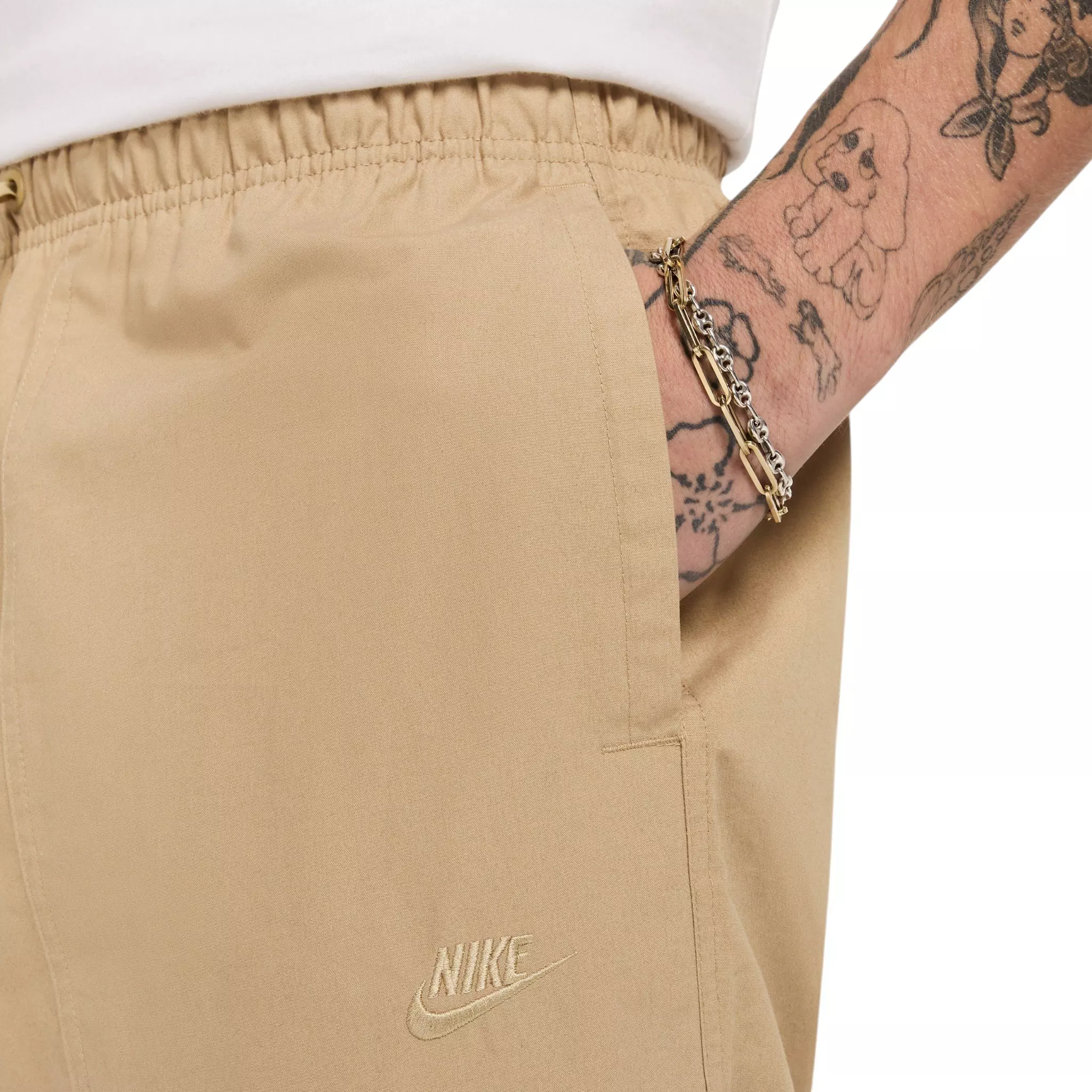 Nike Men's Club Barcelona Pants - Beige - BEIGE