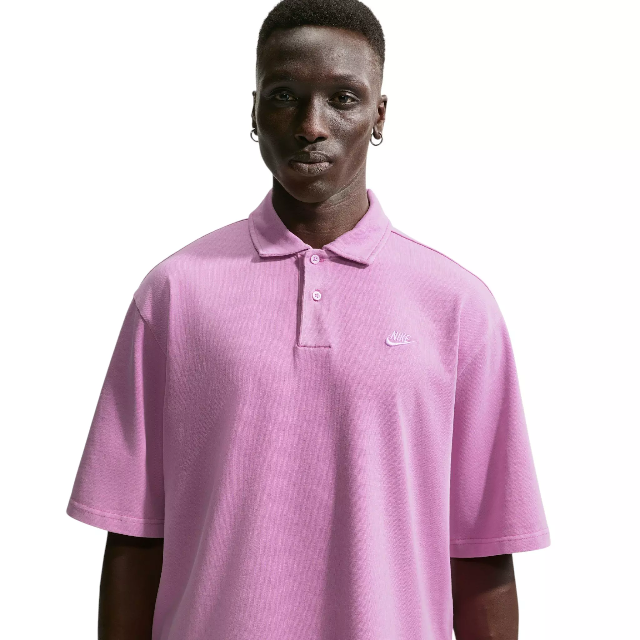 Nike Men's Sportswear Club Jersey Polo - Light Purple - LIGHT PURPLE