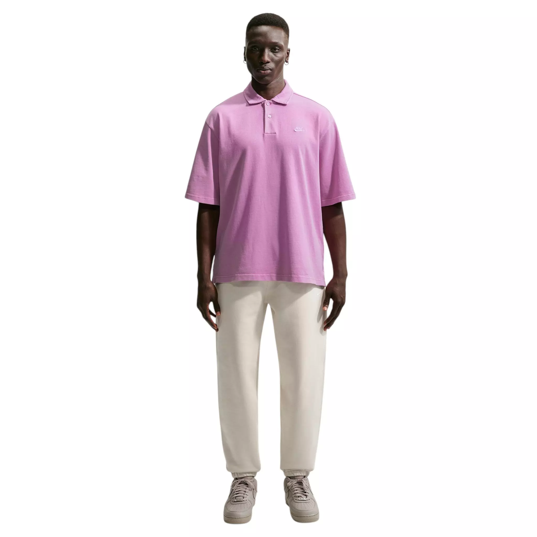 Nike Men's Sportswear Club Jersey Polo - Light Purple - LIGHT PURPLE