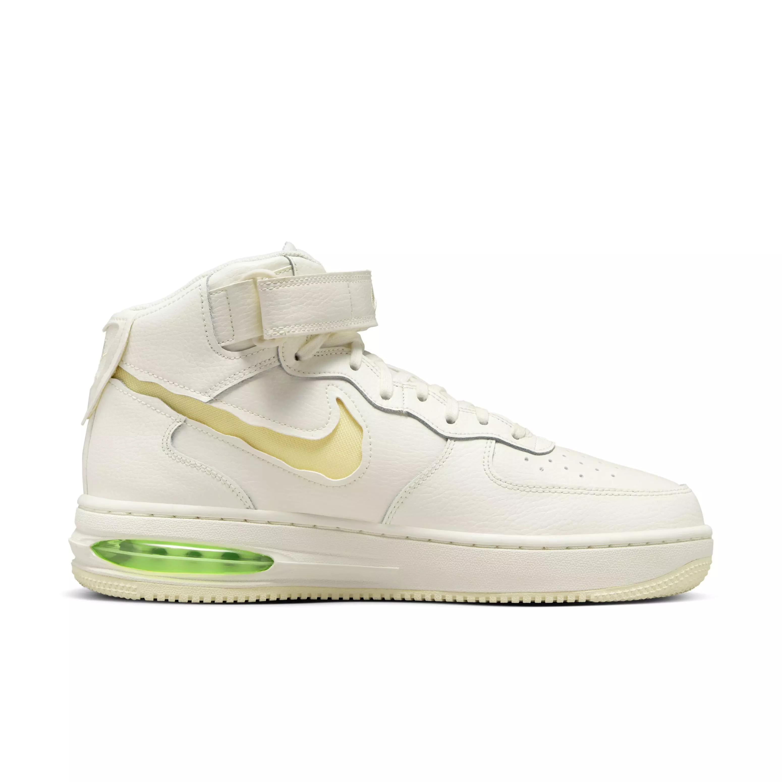 Nike Air Force 1 Mid Evo "Sail/Lime Blast/Coconut Milk" Men's Shoe - WHIE/LIME/COCONUT