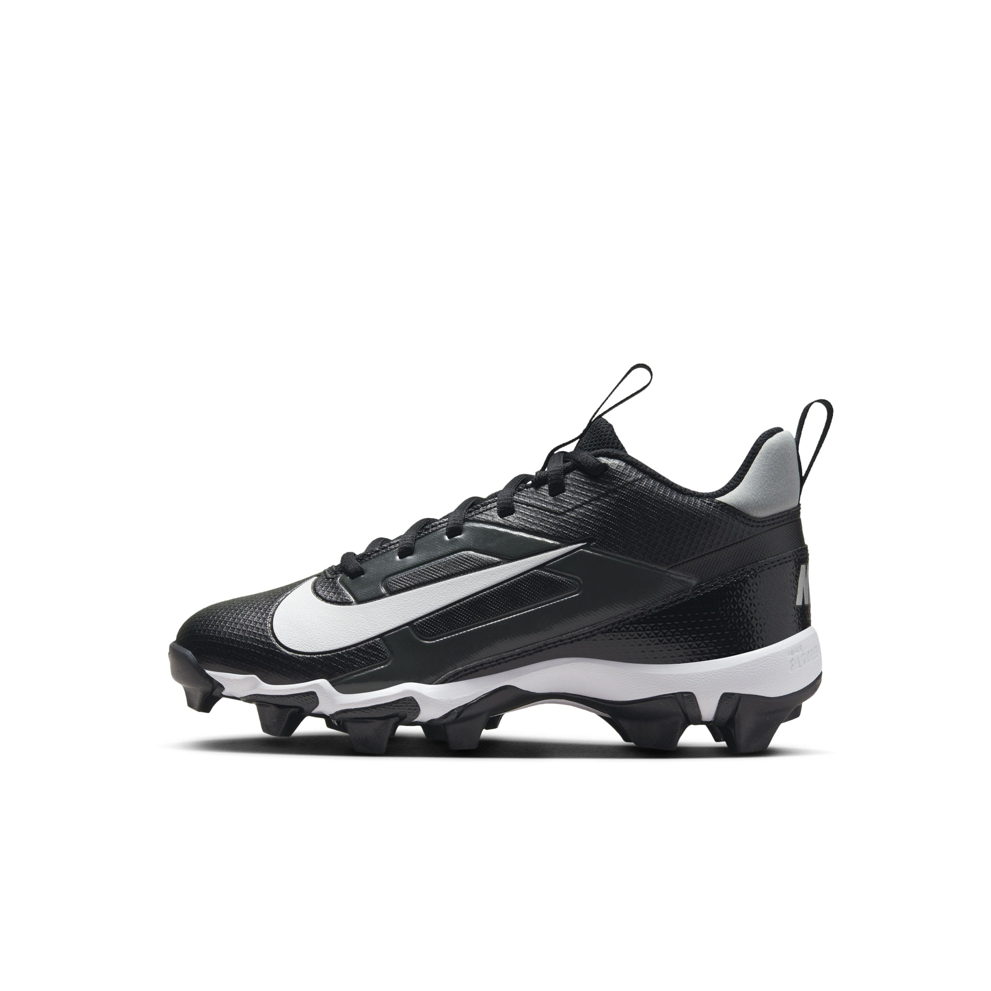 Nike Alpha Menace 4  Preschool Boys' "Black/Light Smoke Grey/Silver/White" Wide Football Cleat