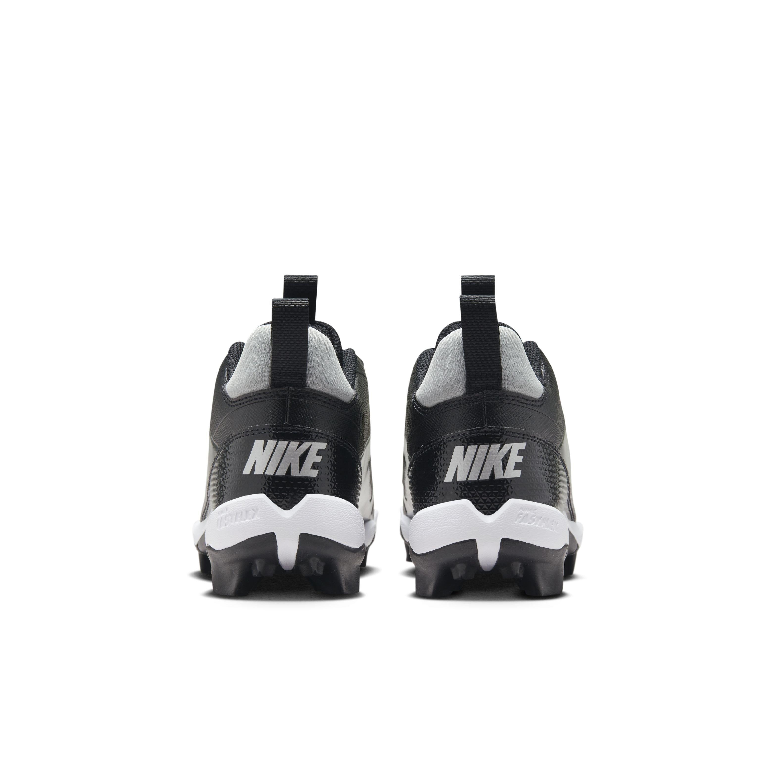 Nike Alpha Menace 4  Preschool Boys' "Black/Light Smoke Grey/Silver/White" Wide Football Cleat