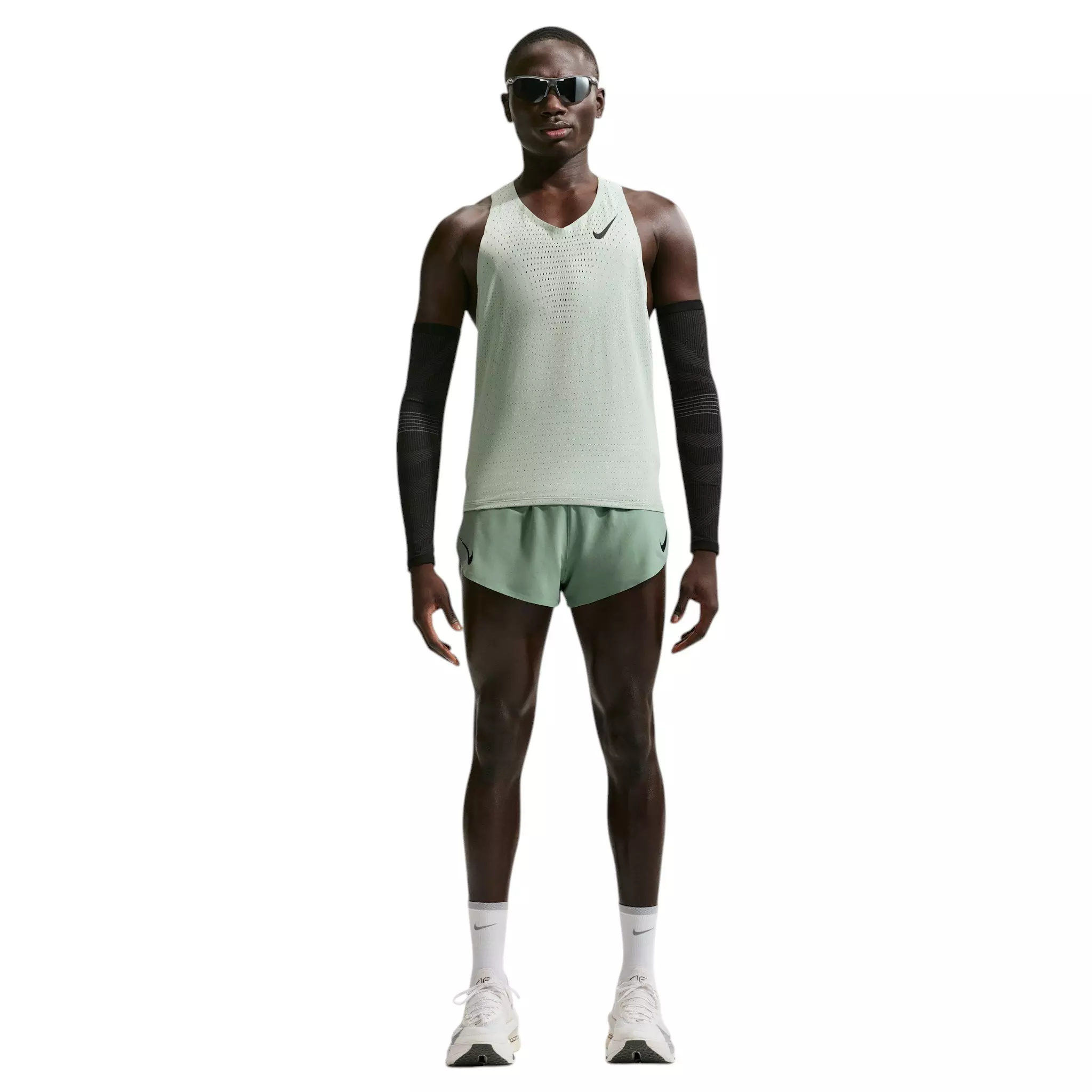 Nike Men's AeroSwift Dri-FIT ADV 2" Brief-Lined Running Shorts - Green - GREEN
