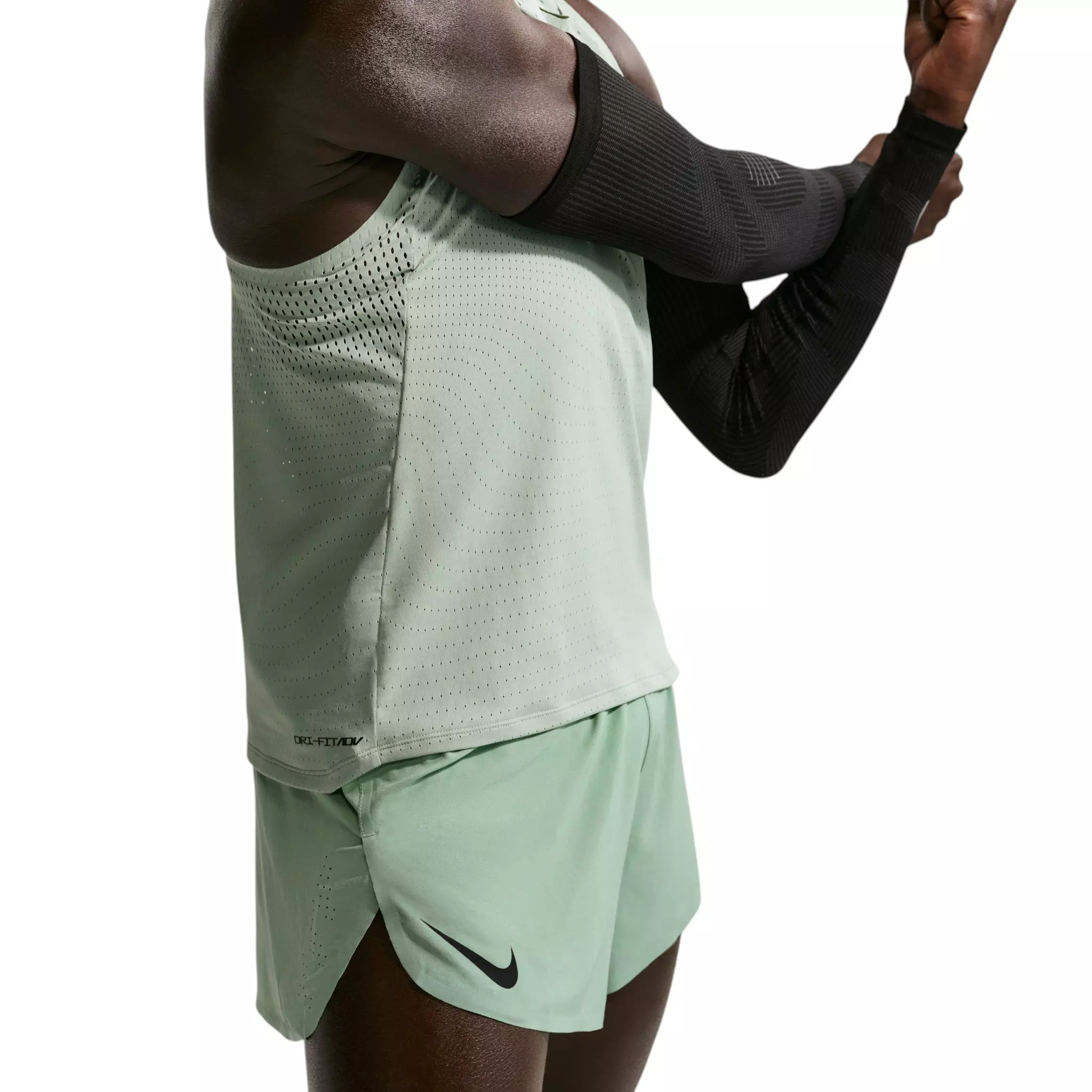 Nike Men's AeroSwift Dri-FIT ADV 2" Brief-Lined Running Shorts - Green - GREEN