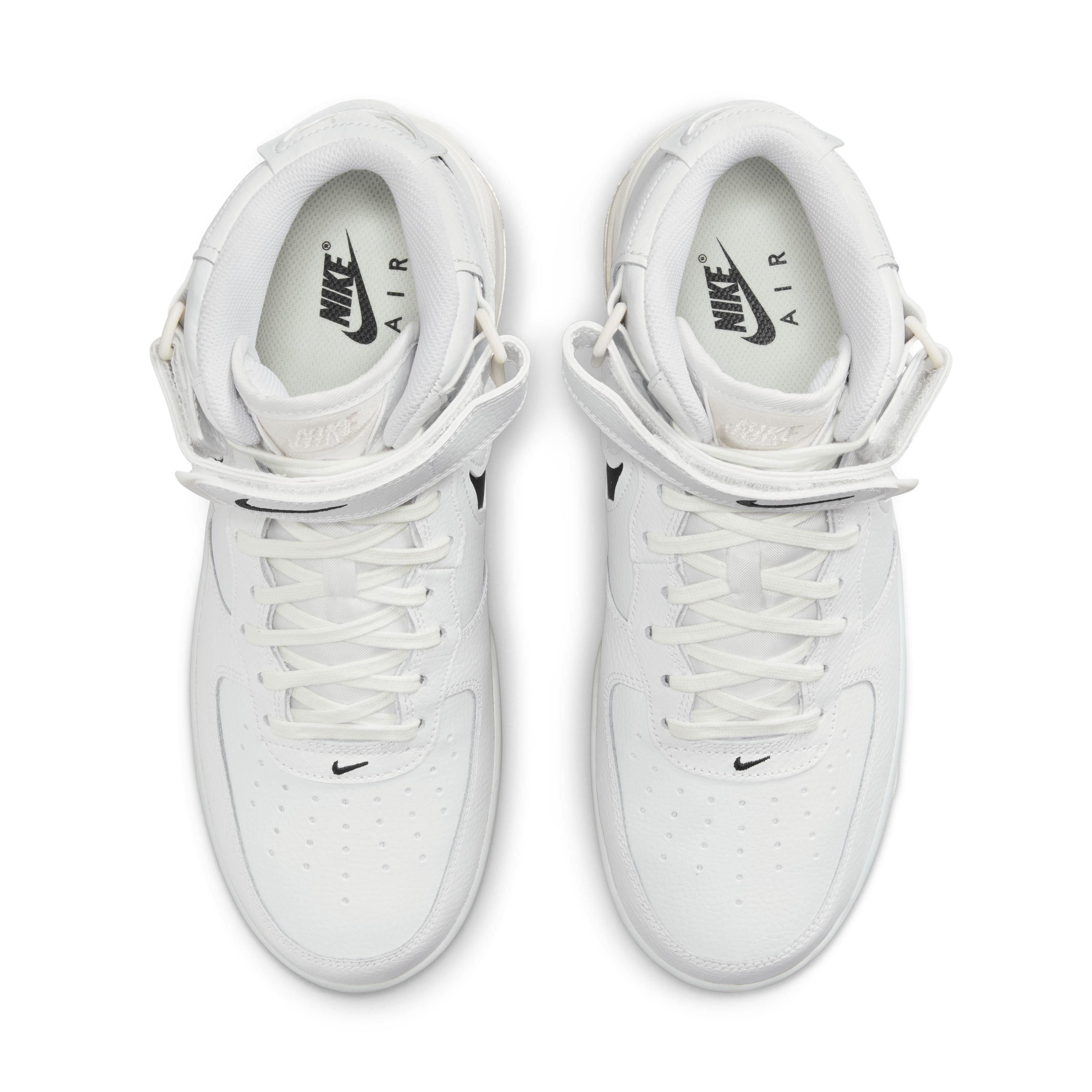 Nike Air Force 1 Mid Evo "Summit White/Sail/Black" Men's Shoe - WHITE/BLACK Thumbnail View 4