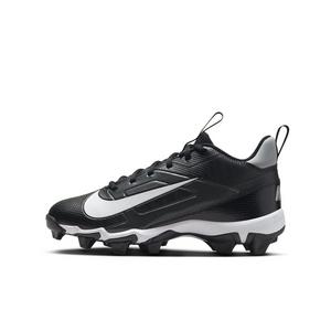 Nike Alpha Menace 4 Shark "Black/Light Smoke Grey/Metallic Silver/White" Grade School Boys' Wide Football Cleat