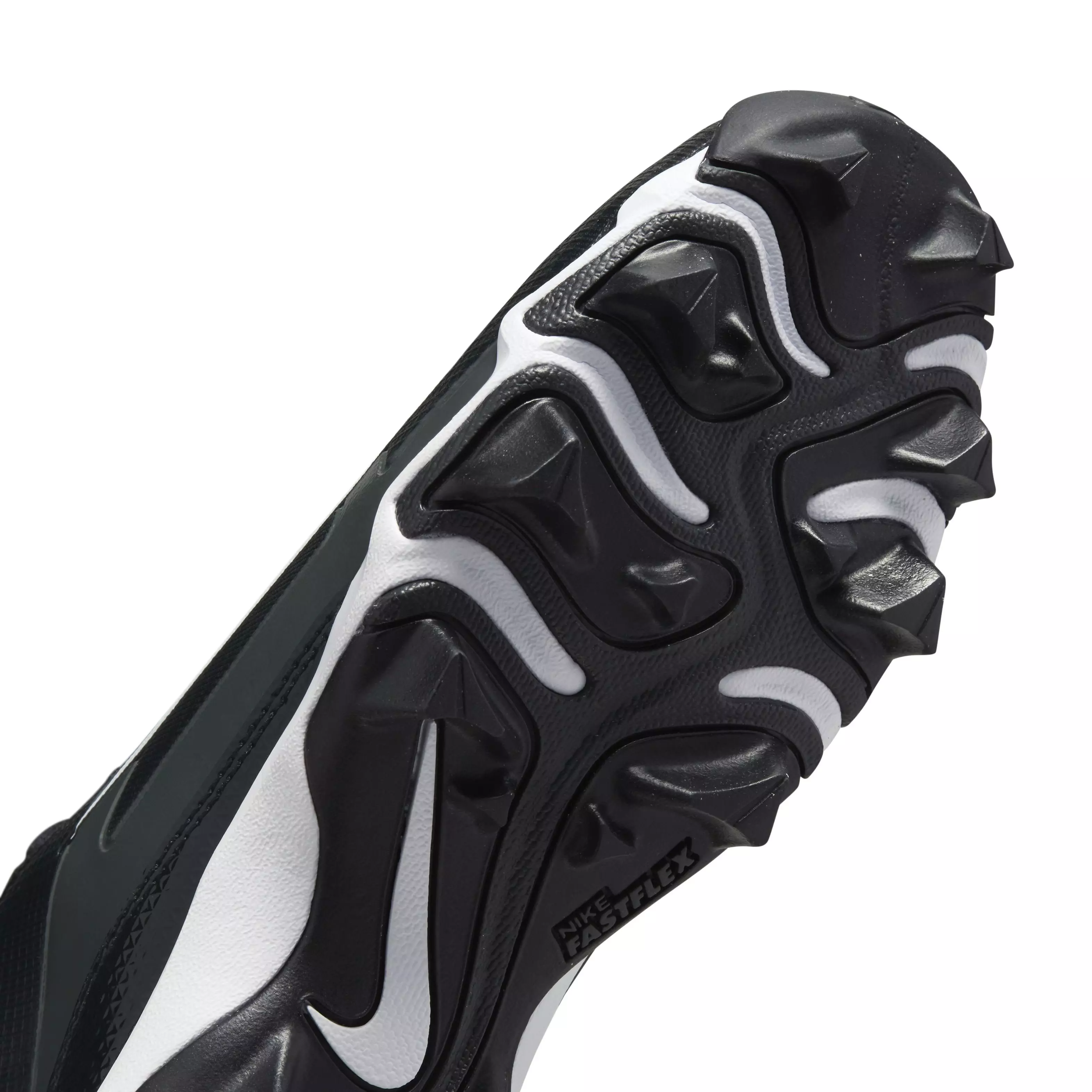 Nike Alpha Menace 4 Shark "Black/Light Smoke Grey/Metallic Silver/White" Grade School Boys' Wide Football Cleat - BLACK/LT GREY/SILVER/WHITE