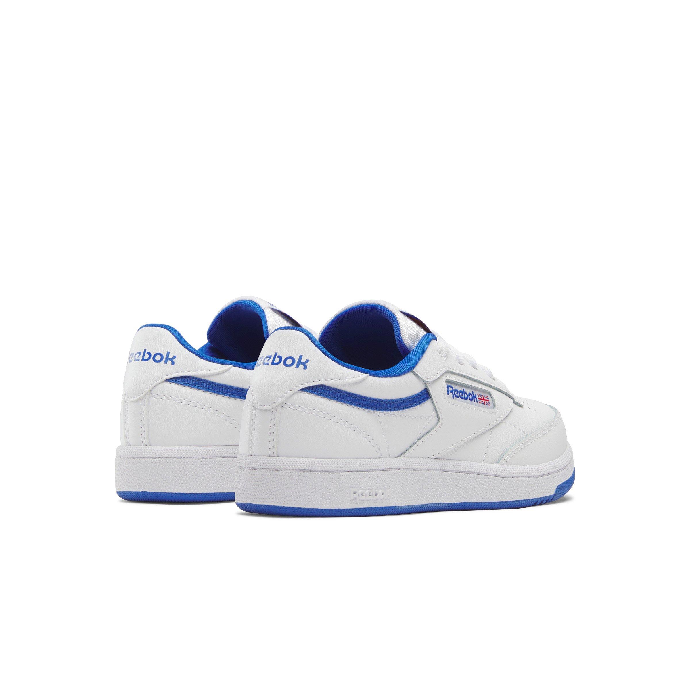 Reebok Club C Preschool Boys' "White/Vector Blue/Vector Red" Shoe