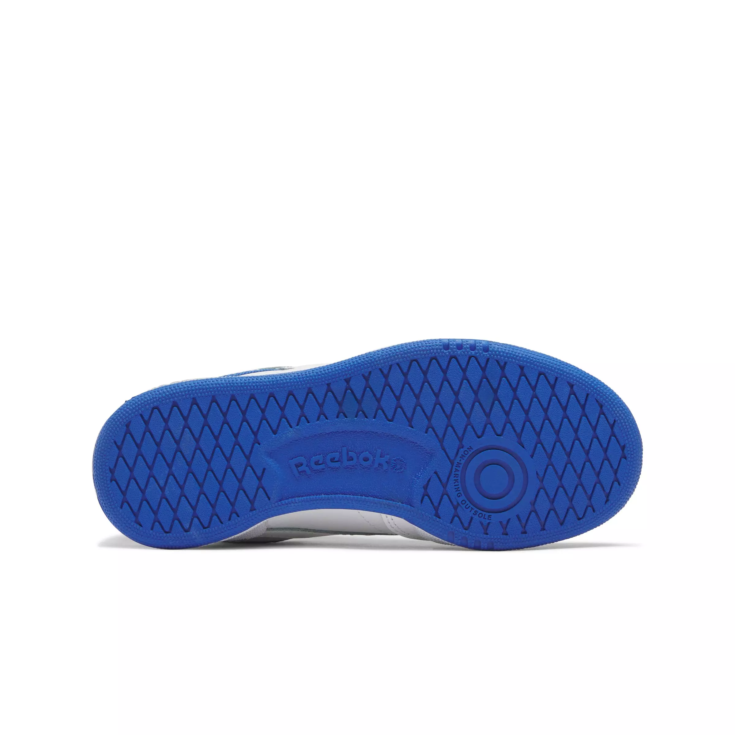 Reebok Club C "White/Vector Blue/Vector Red" Preschool Boys' Shoe - WHITE/BLUE/RED