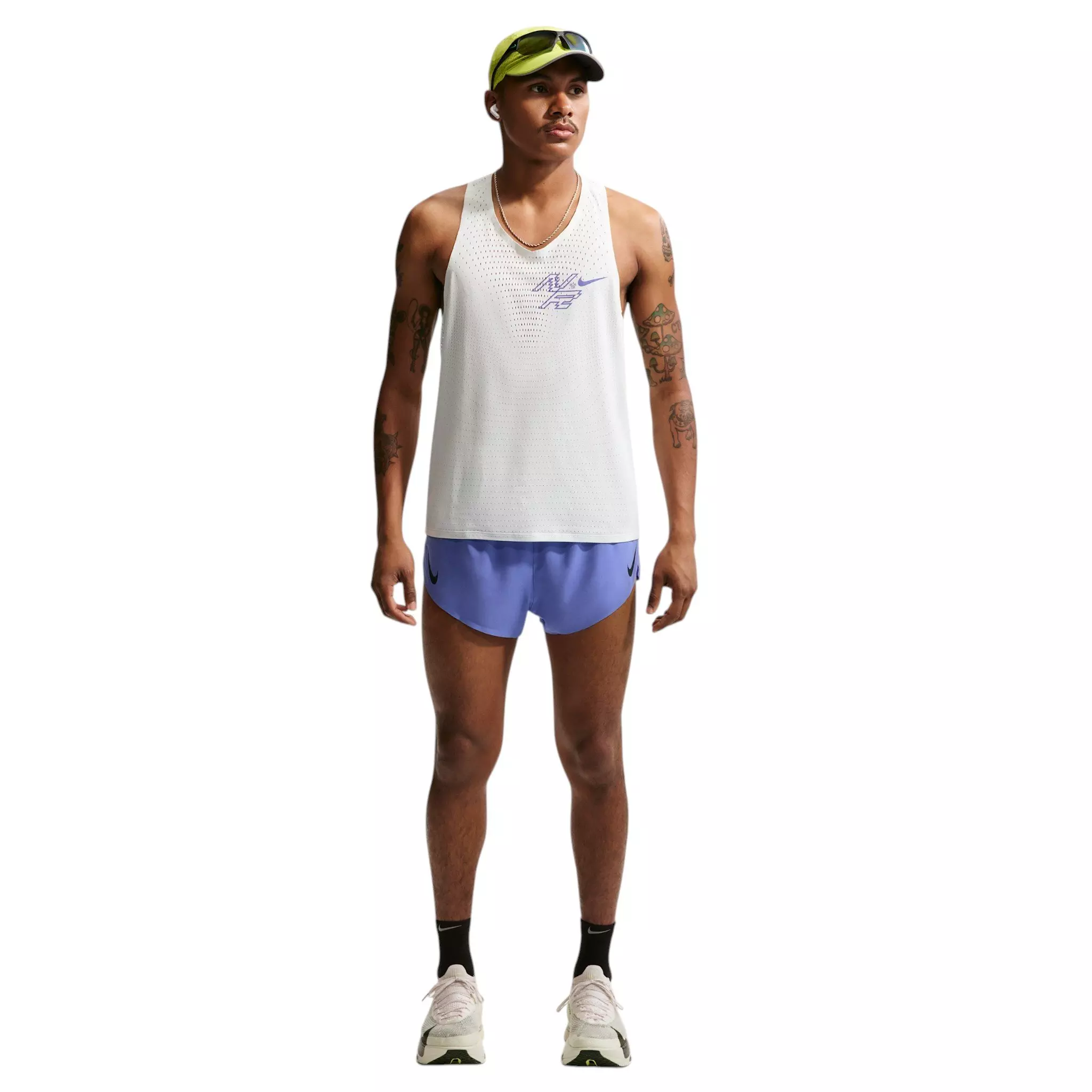 Nike Men's AeroSwift Dri-FIT ADV 2" Brief-Lined Running Shorts - Blue - BLUE