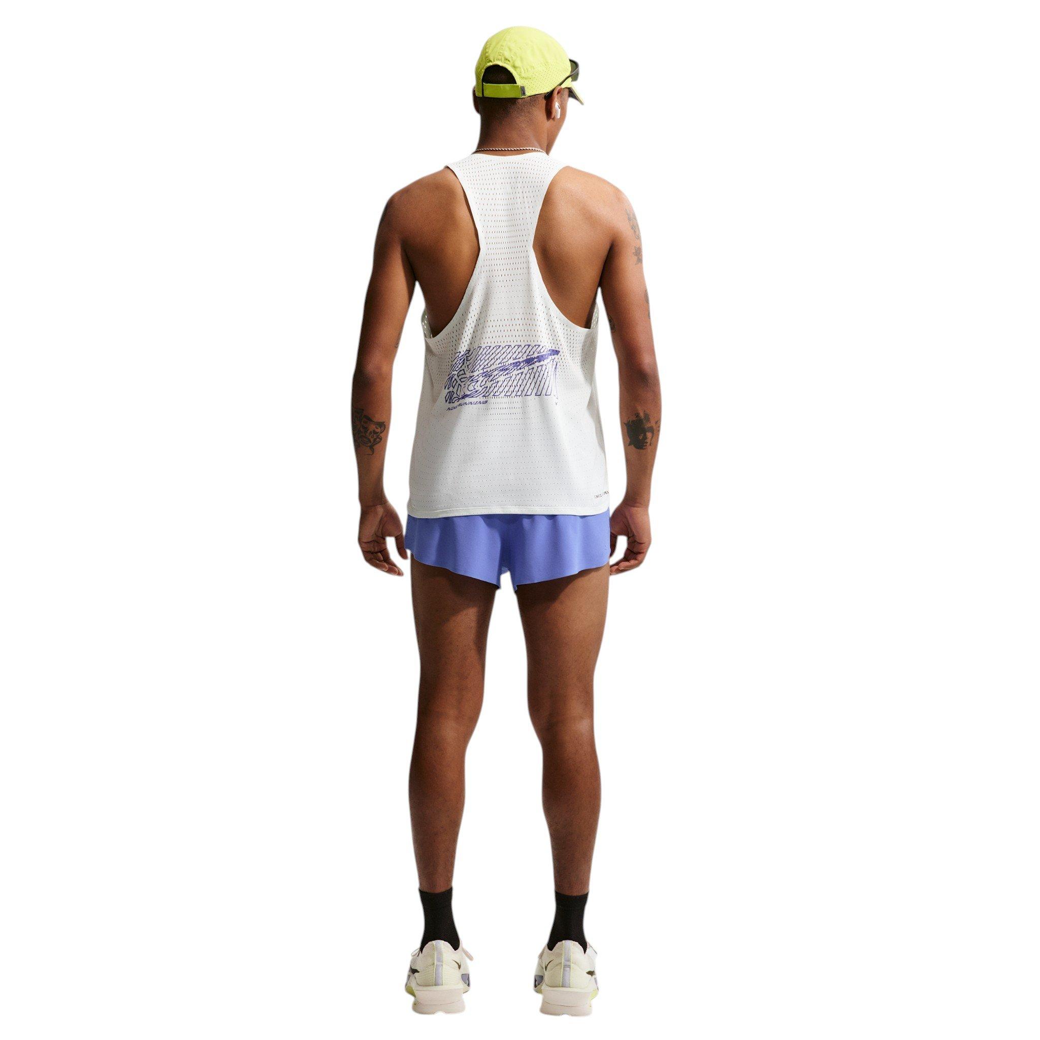 Nike Men's AeroSwift Dri-FIT ADV 2" Brief-Lined Running Shorts - Blue - BLUE