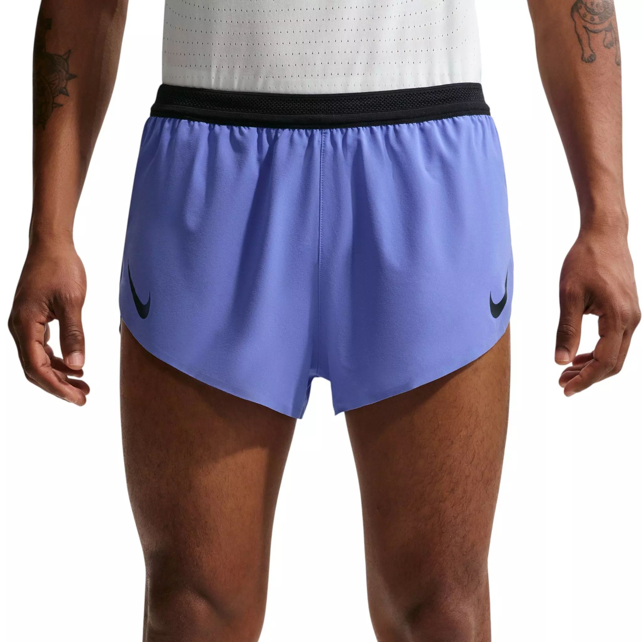 Nike Men's AeroSwift Dri-FIT ADV 2" Brief-Lined Running Shorts - Blue - BLUE