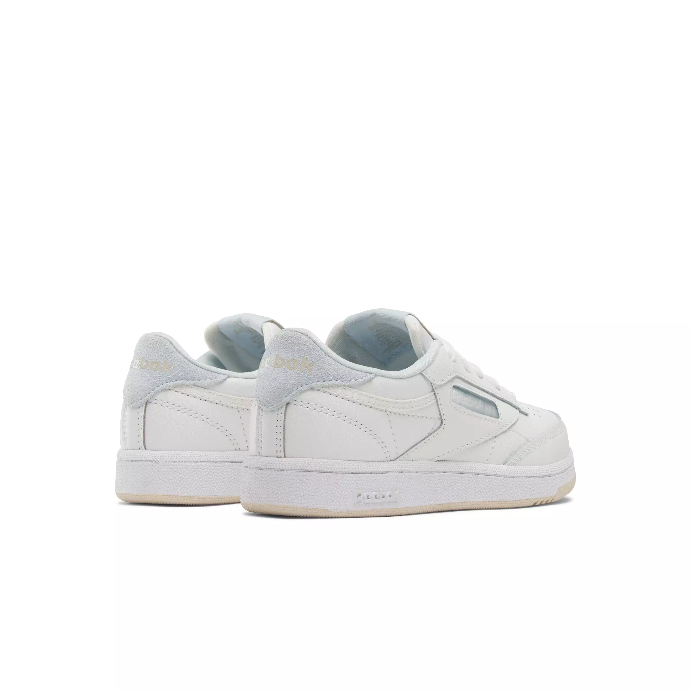 Reebok Club C "Chalk/Stucco/Feel Good Blue" Preschool Boys' Shoe - CHALK/STUCCO/BLUE