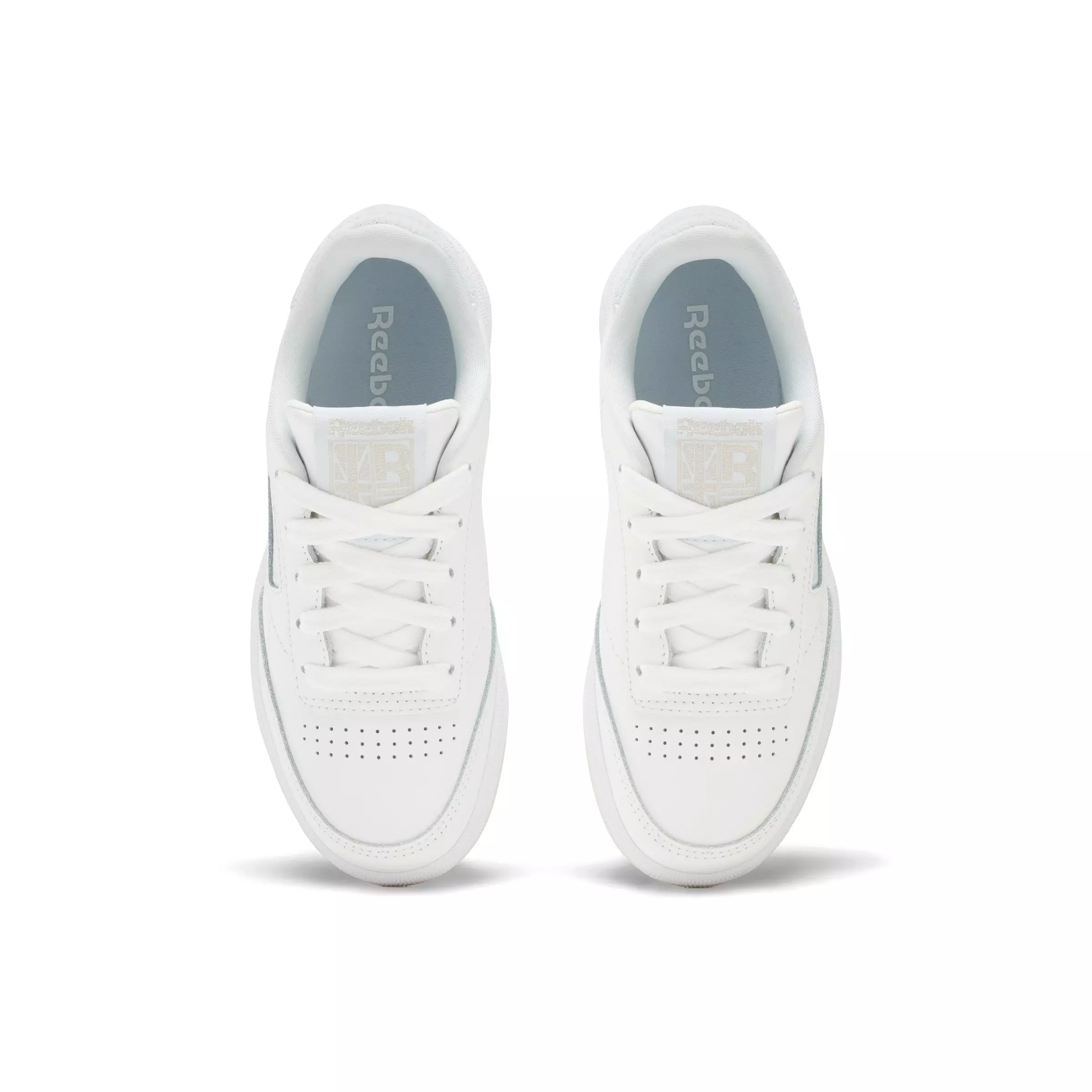 Reebok Club C "Chalk/Stucco/Feel Good Blue" Preschool Boys' Shoe - CHALK/STUCCO/BLUE