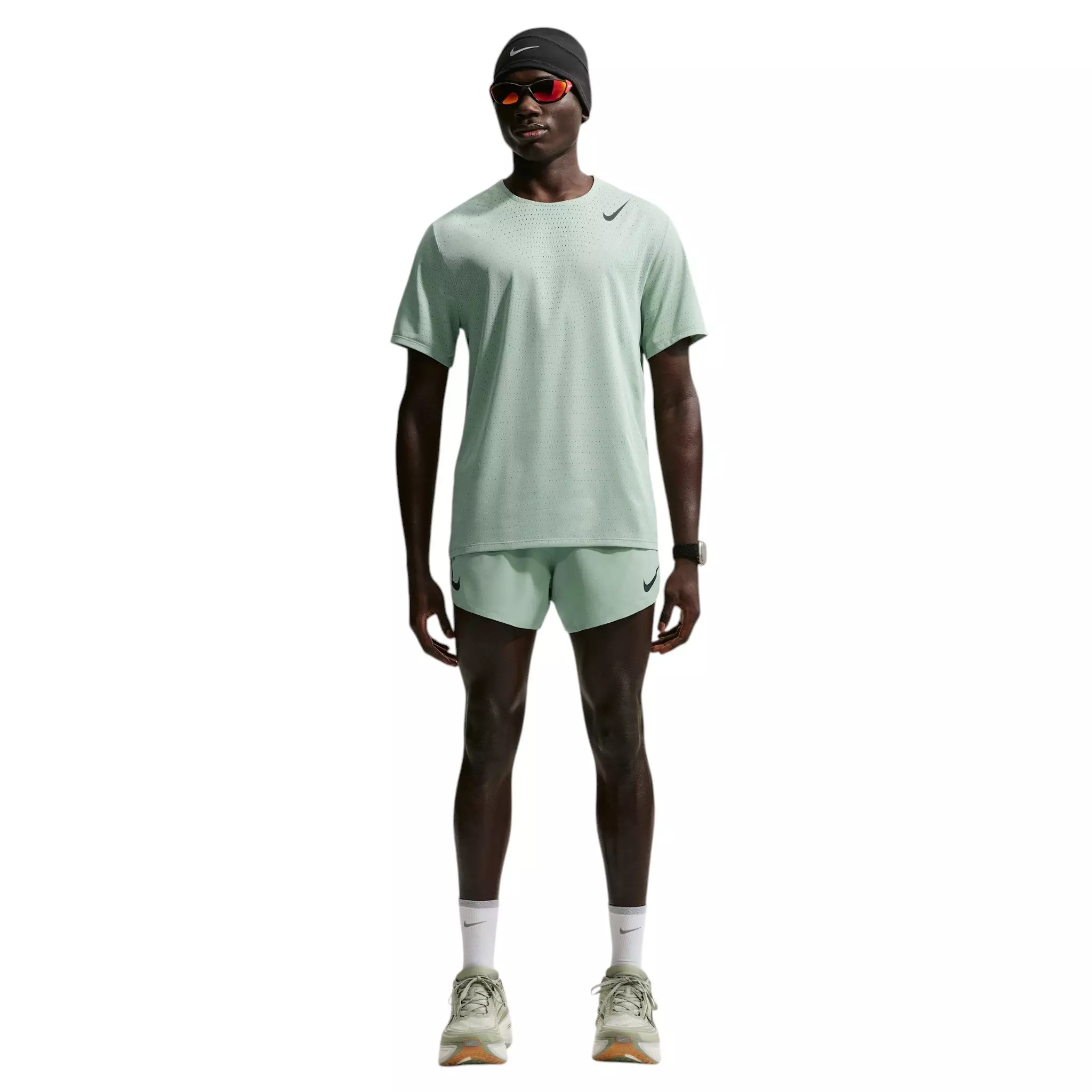 Nike Men's AeroSwift Dri-FIT ADV 2" Brief-Lined Running Shorts - Green - GREEN