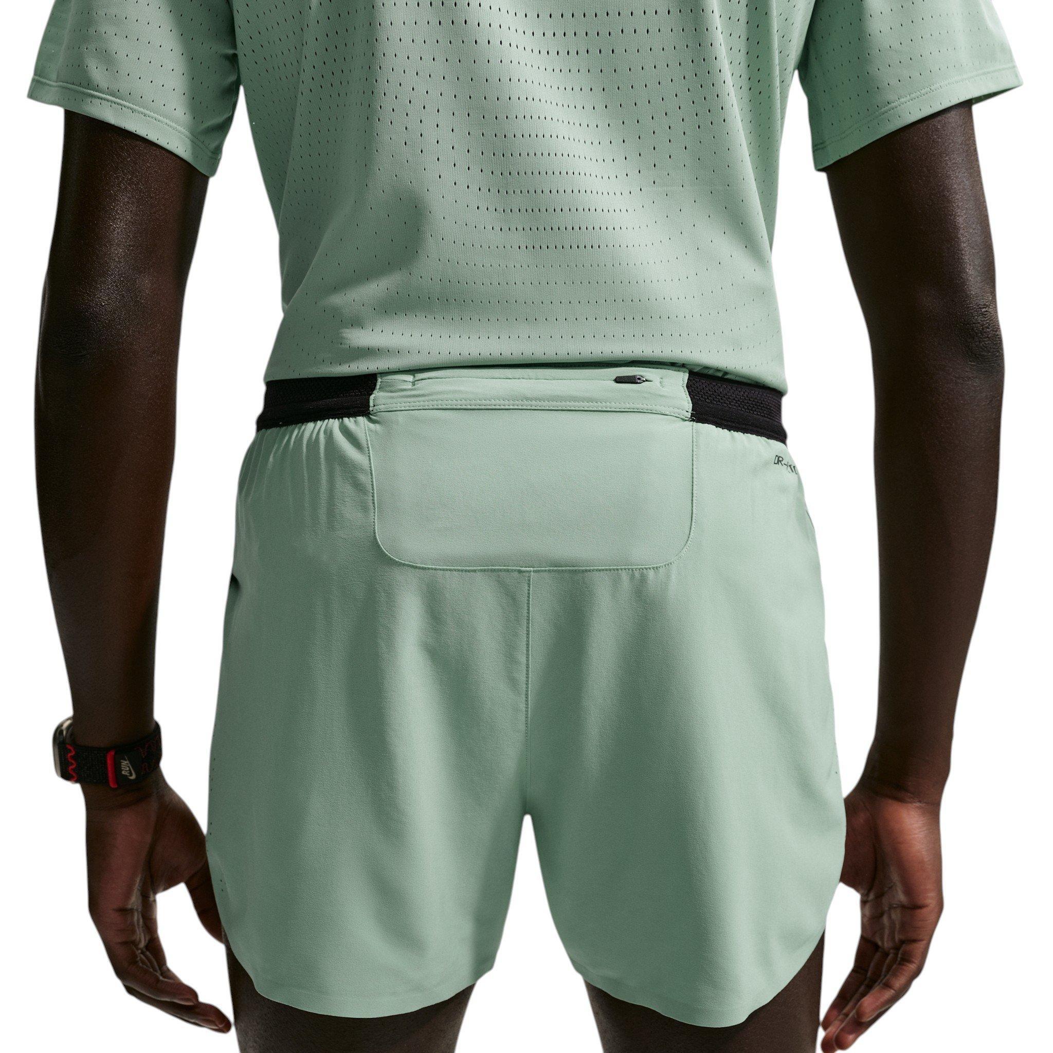 Nike Men's AeroSwift Dri-FIT ADV 2" Brief-Lined Running Shorts - Green - GREEN