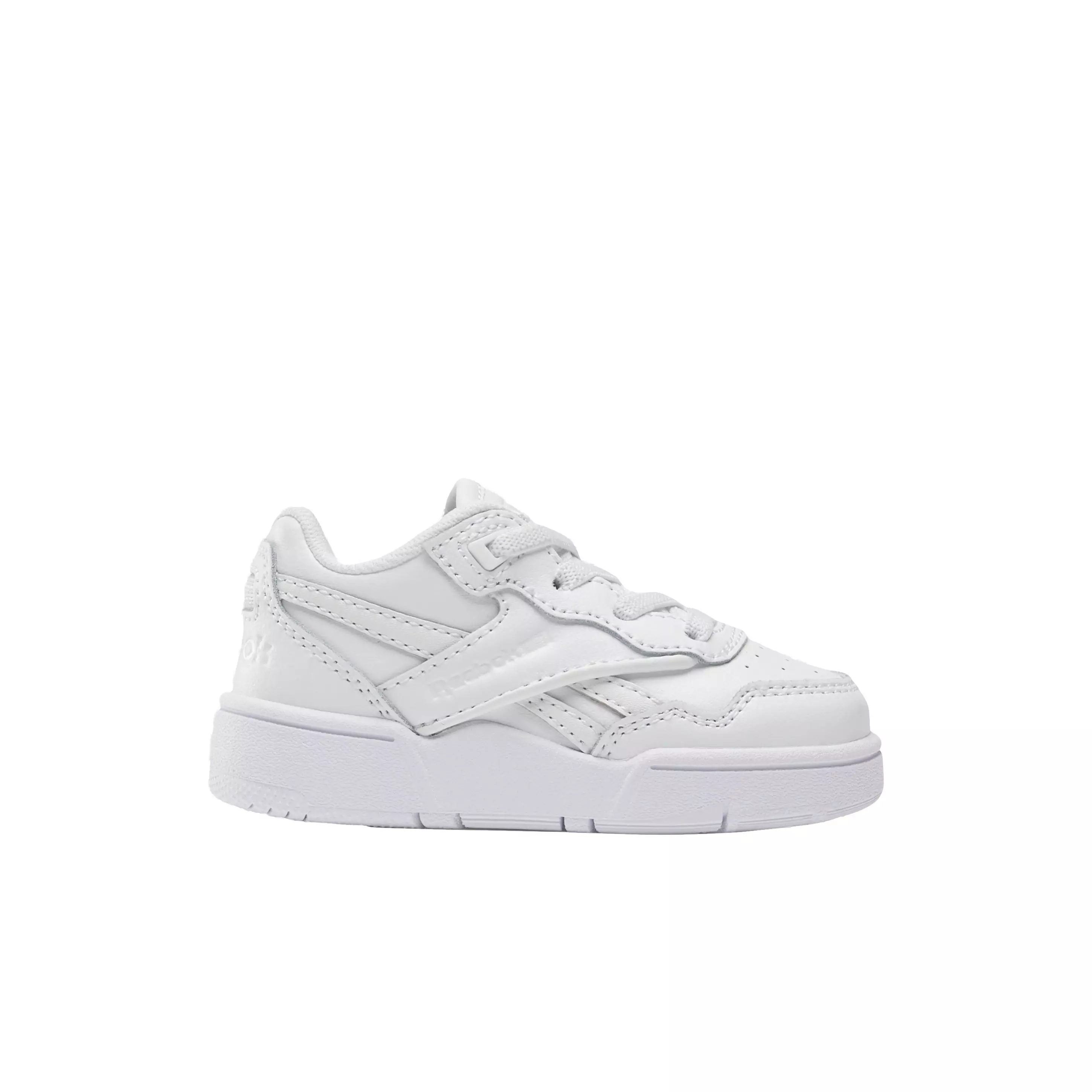 Reebok BB 4000 II "Ftwr White/Pure Grey 3/Ftwr White" Infant Boys' Shoe - WHITE/GREY/WHITE