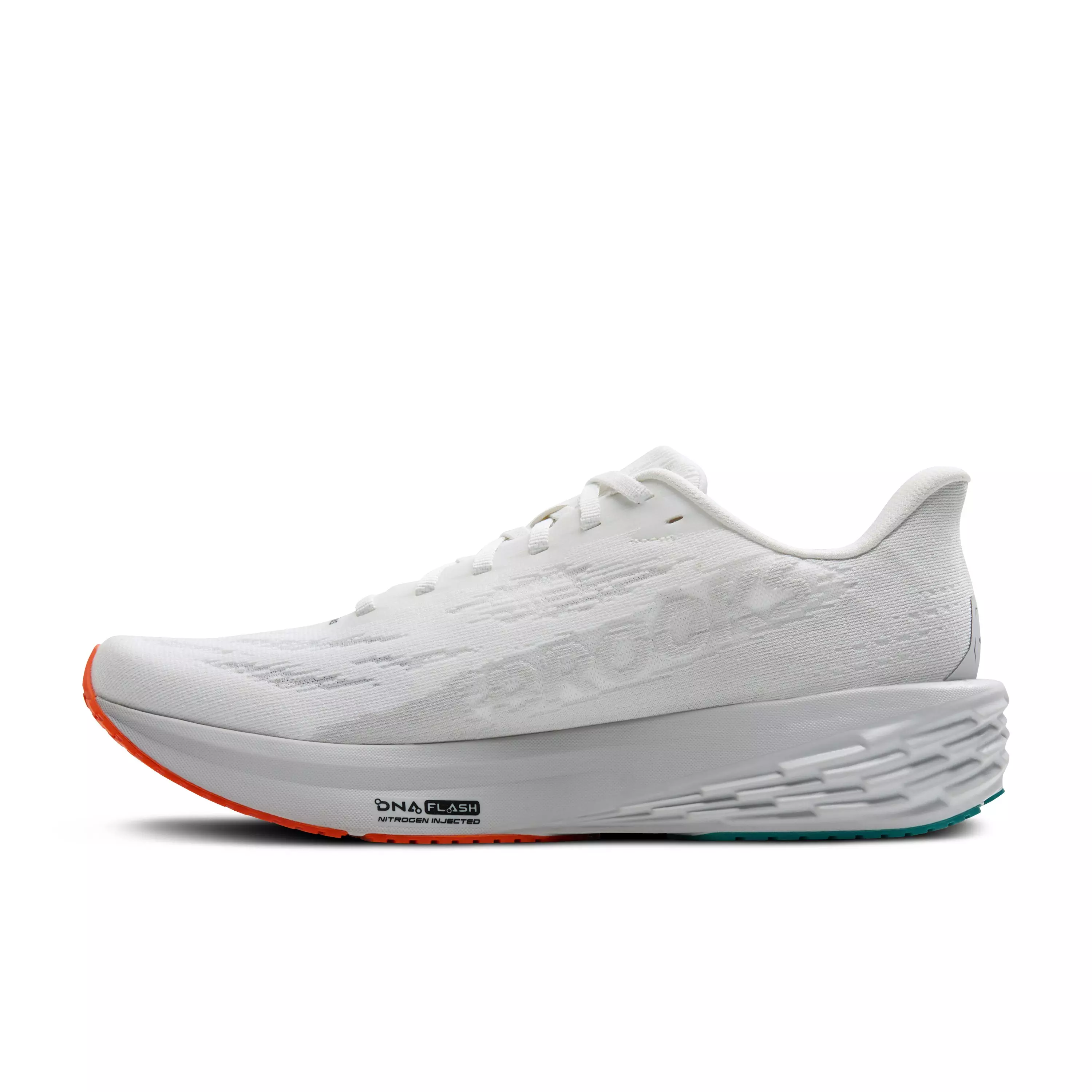 Brooks Launch 11 "White/Oyster/Orange" Men's Running Shoe - WHITE/OYSTER/ORANGE