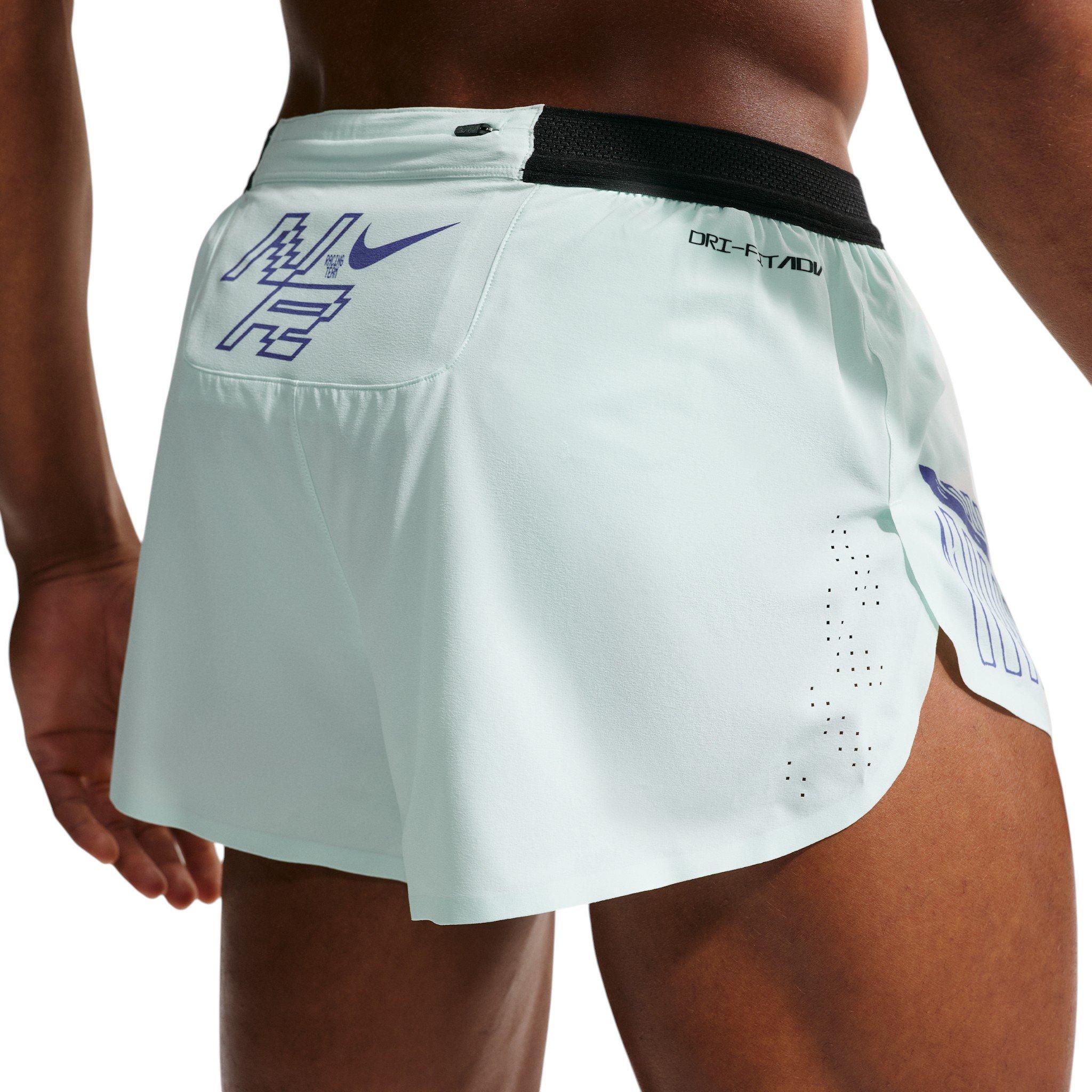 Nike Men's AeroSwift Dri-FIT ADV 2" Brief-Lined Running Shorts - Light Blue - LIGHT BLUE