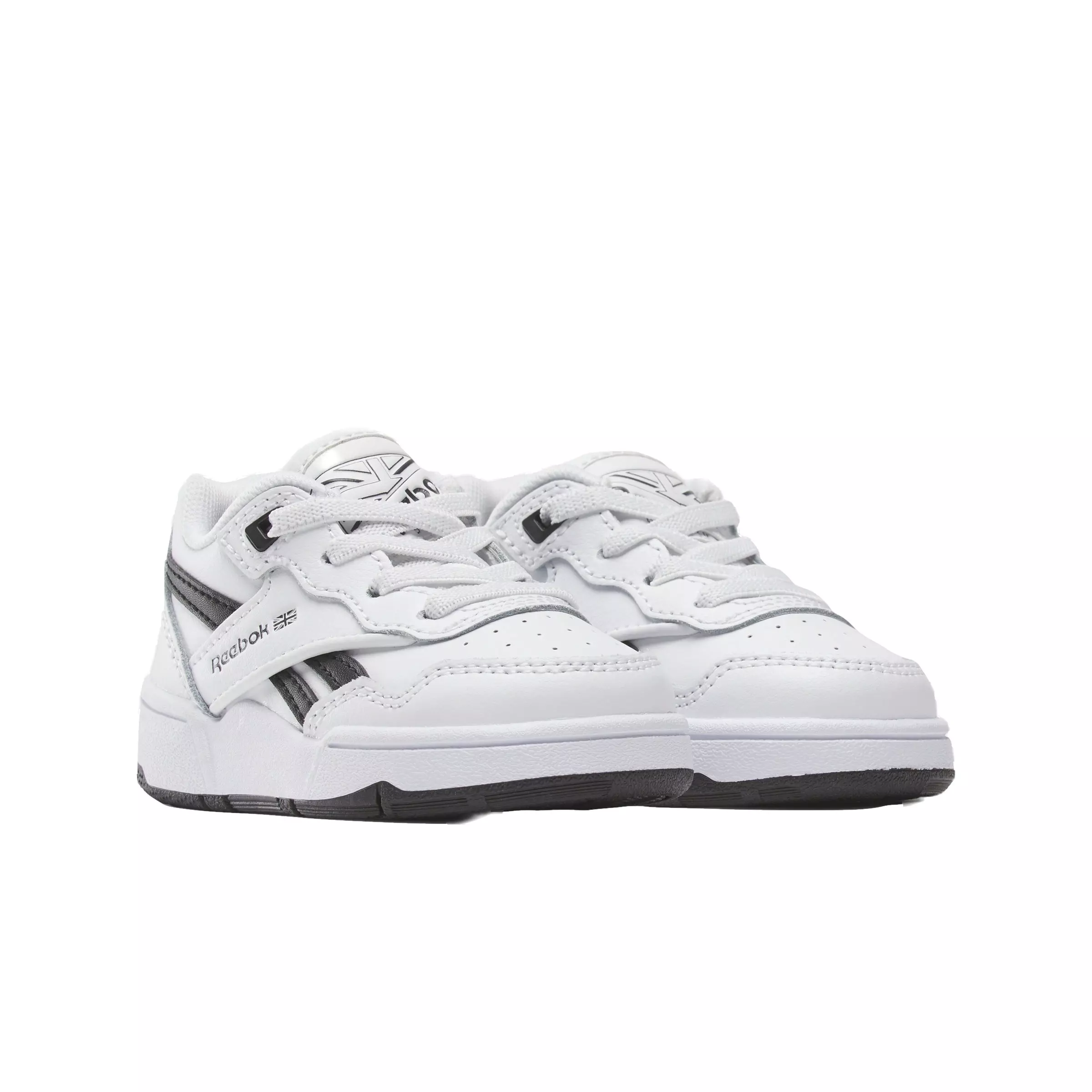 Reebok BB 4000 II "Ftwr White/Core Black/Pure Grey 7" Infant Boys' Shoe - WHITE/BLACK/GREY