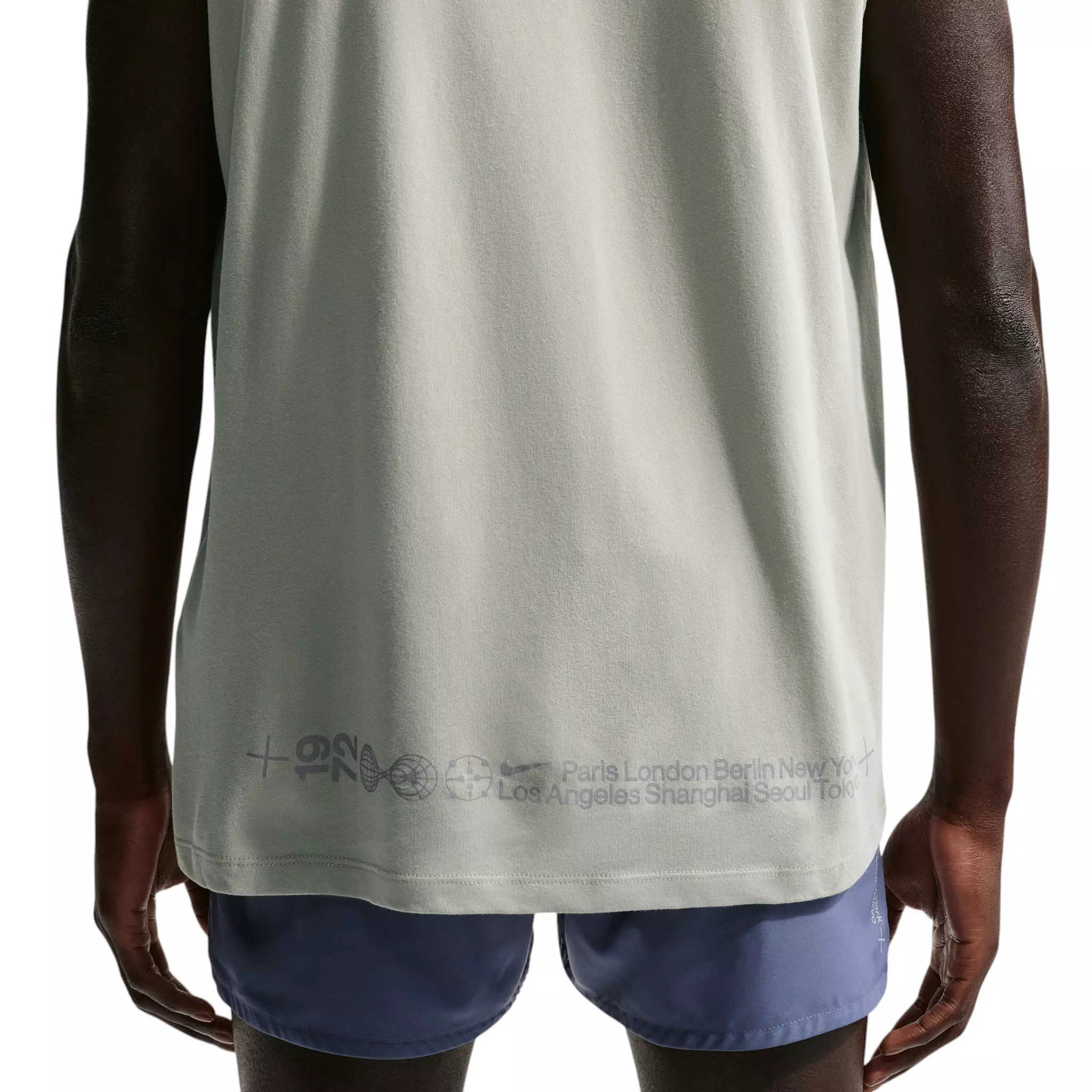 Nike Men's Dri-FIT Sleeveless Running T-Shirt - Green - GREEN