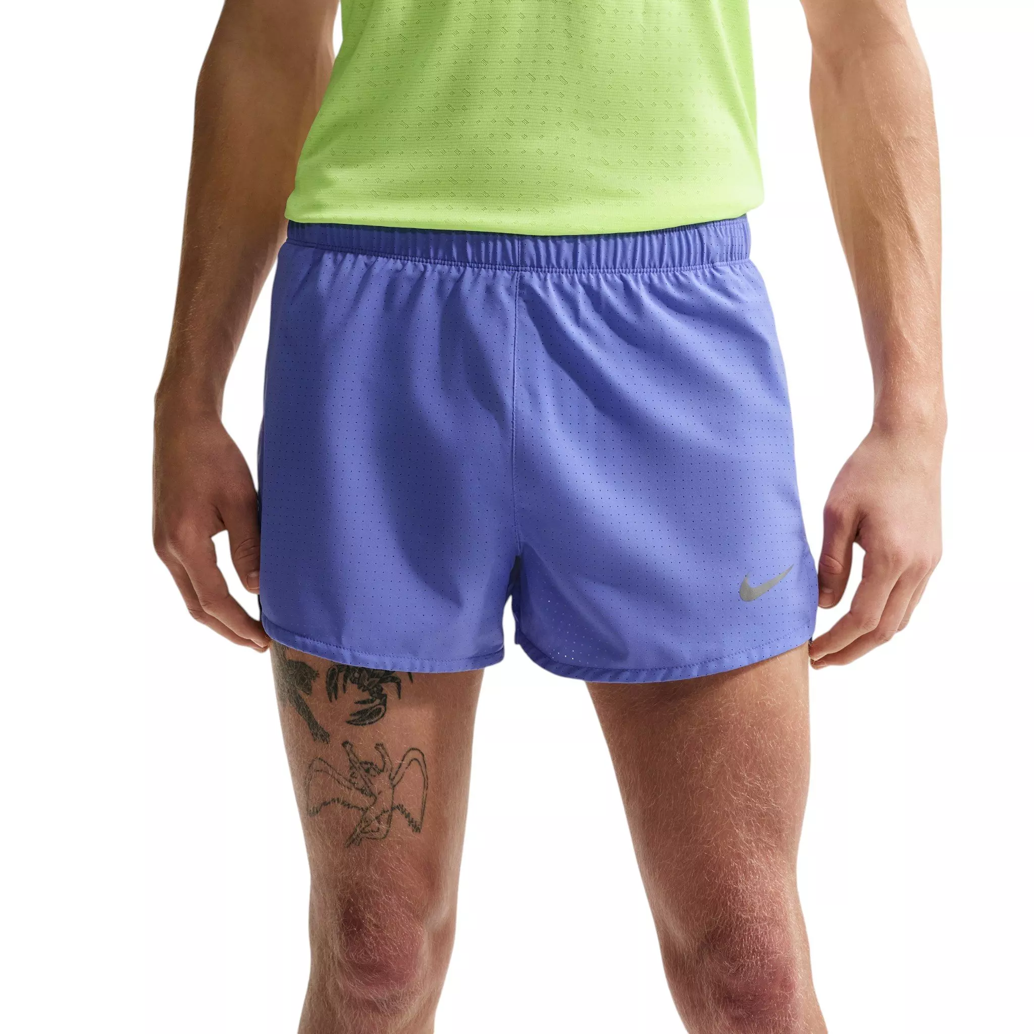 Nike Men's Fast Dri-FIT 3" Brief-Lined Running Shorts - Blue - BLUE